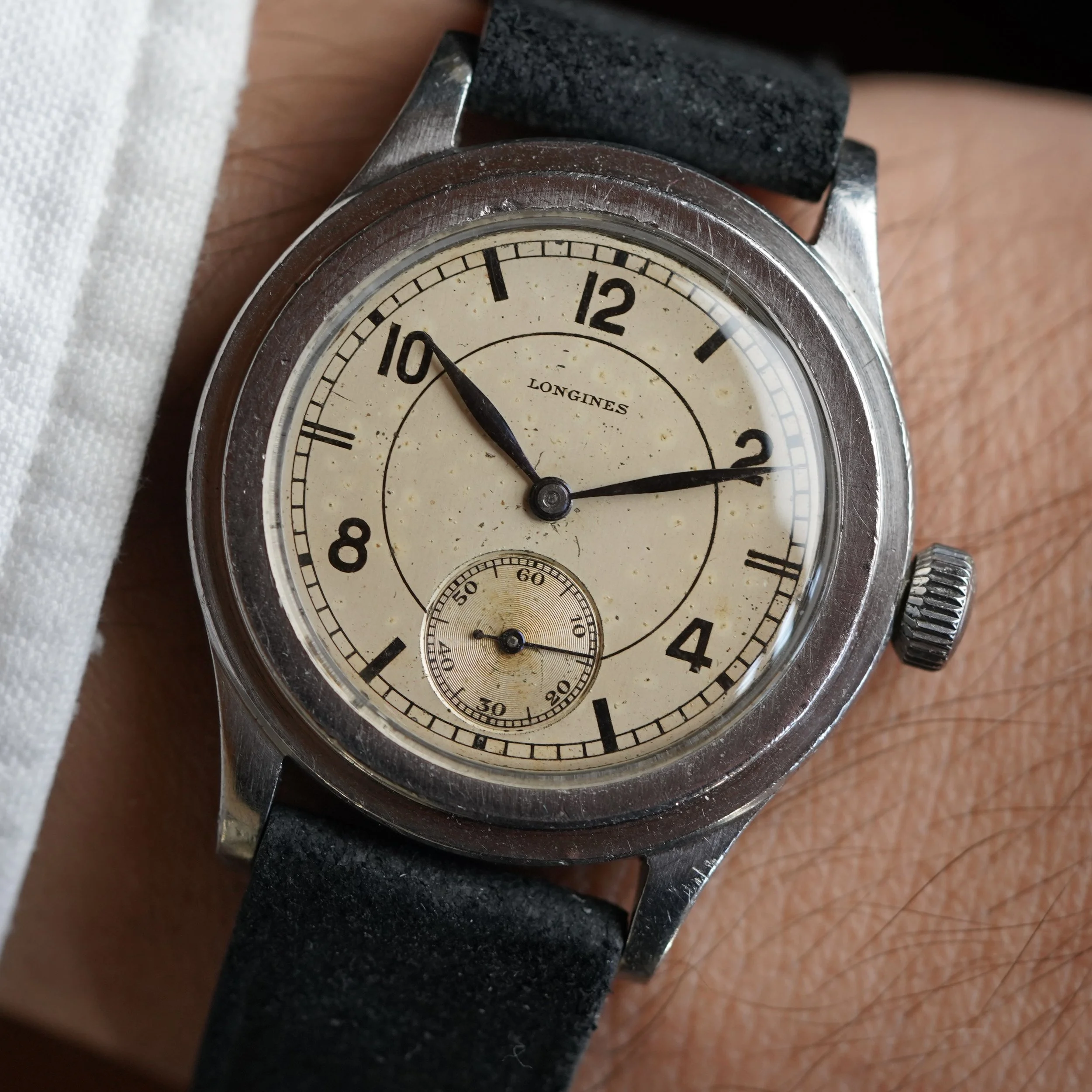 Longines Non-Luminous Tre Tacche Reference 3864 Unpolished w/ Extract