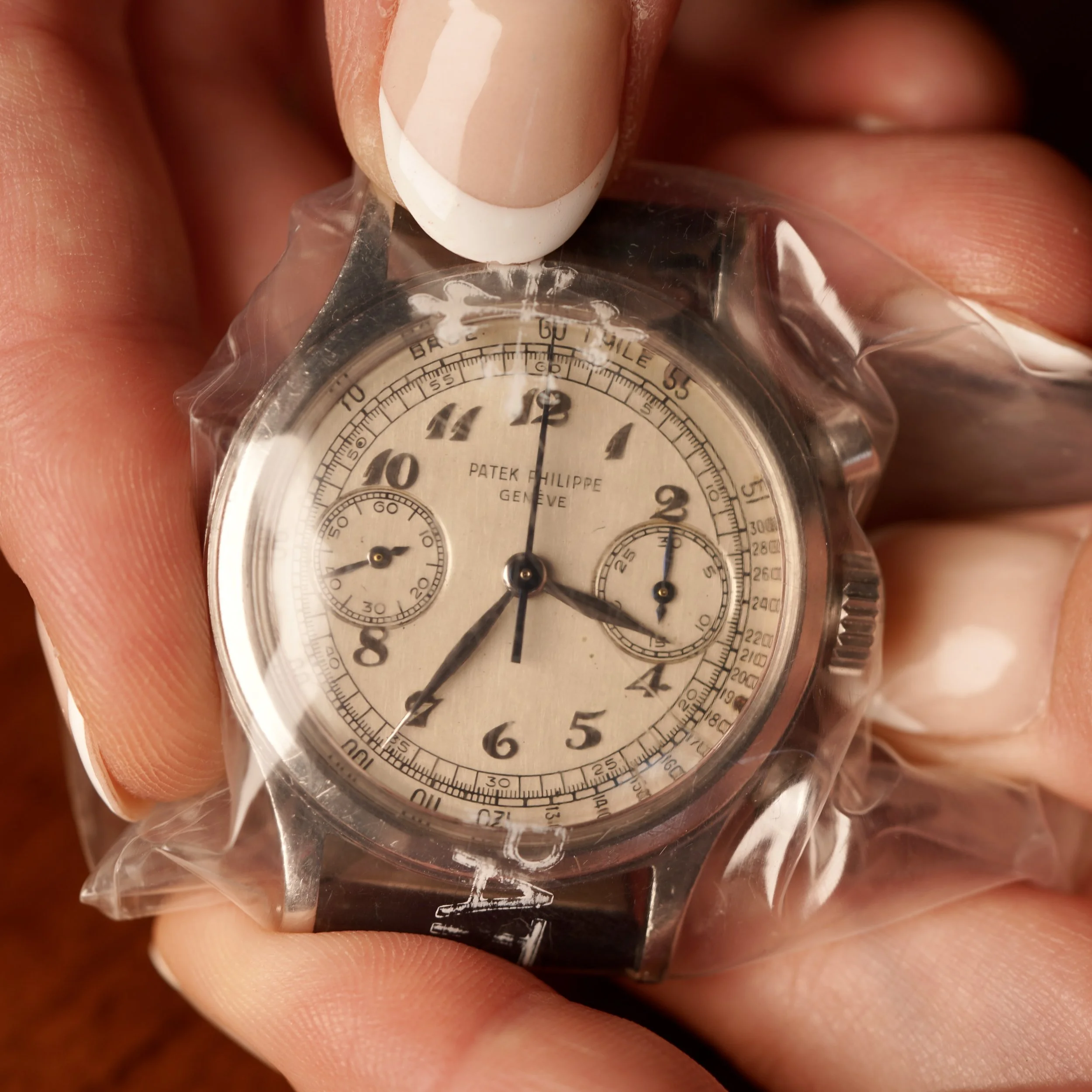 Patek Philippe Breguet Numerals Tasti Tondi Ref 1463 in Steel w