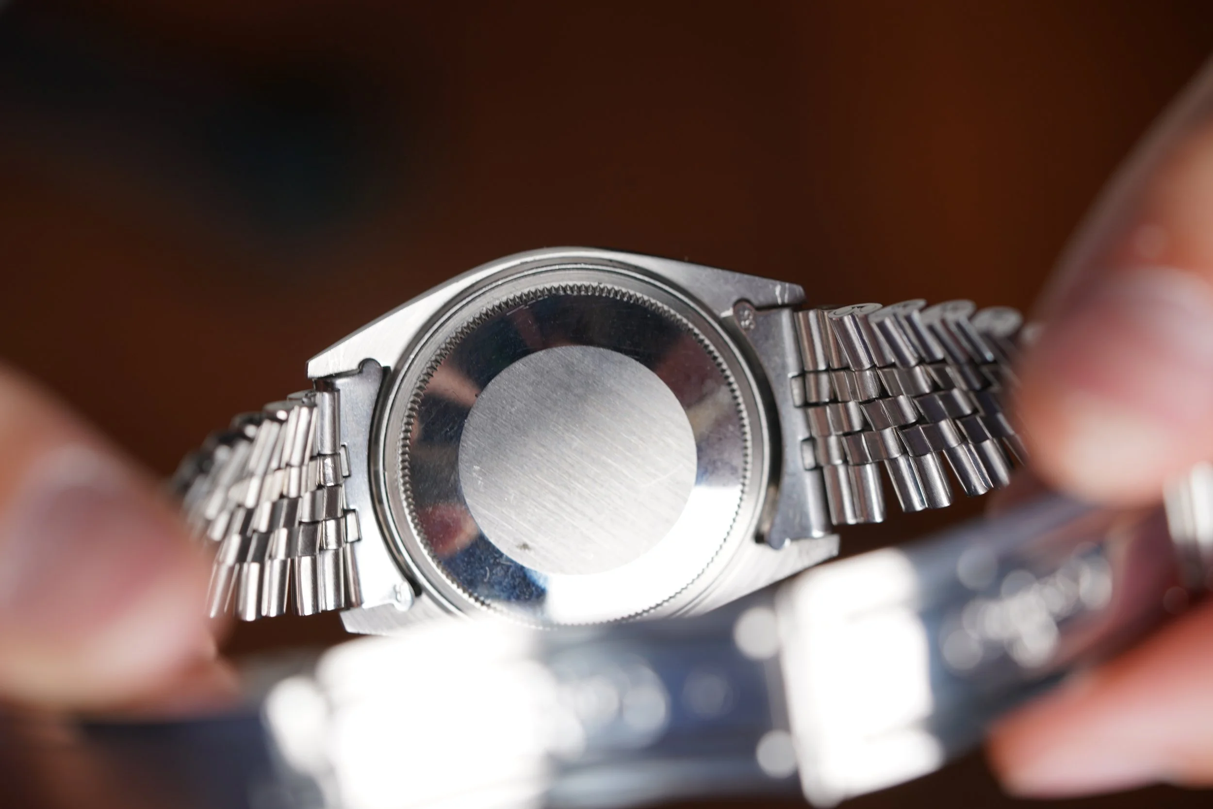Rolex Datejust Ref. 1601 w/ Blue Roman Dial Unpolished — Wind Vintage