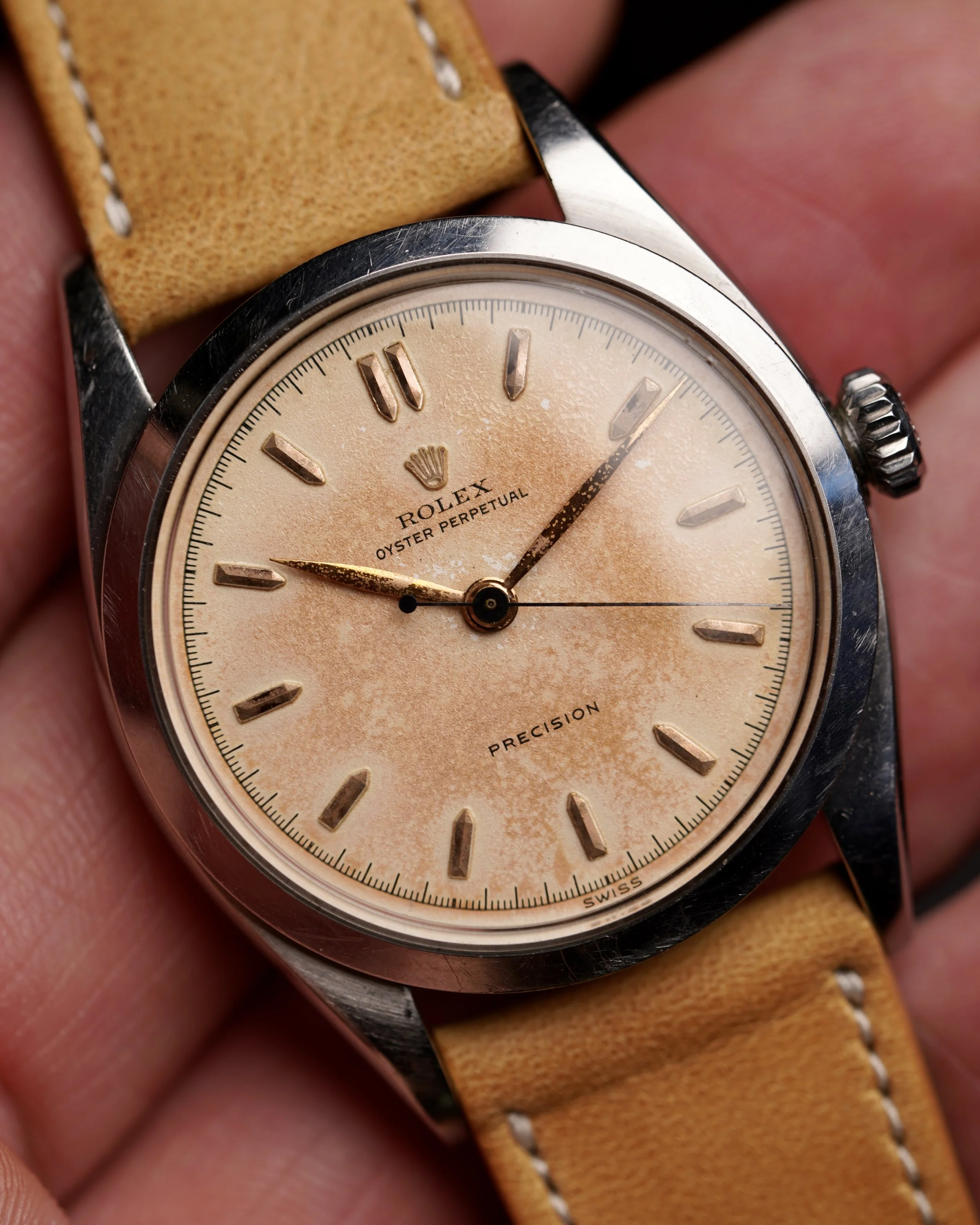 ロイ Rolex Pre-Explorer 36MM Oyster Perpetual Reference 6298 w/ Non