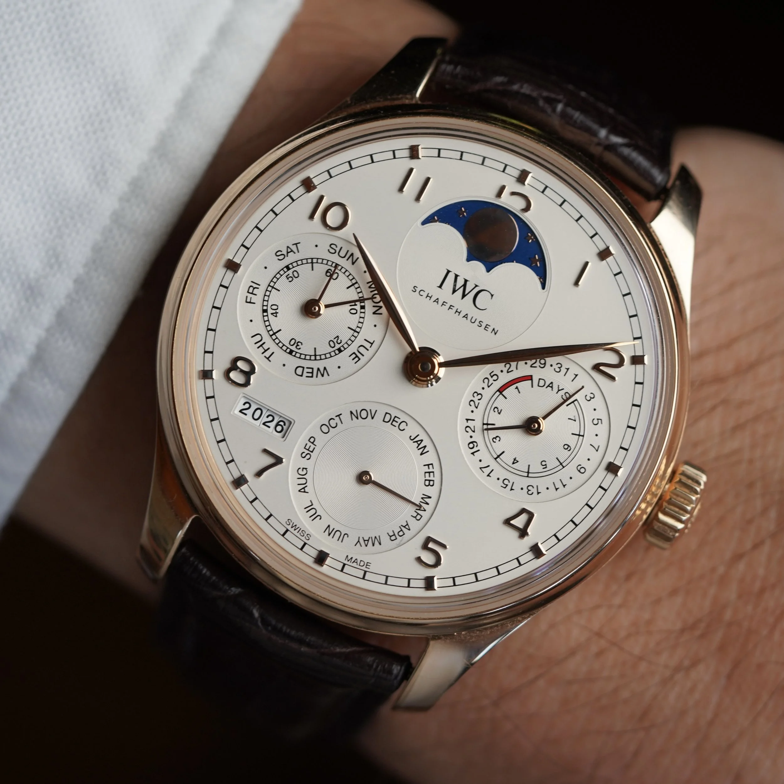 IWC Portugieser Perpetual Calendar IW503302 in 18K RG Unpolished Full Set