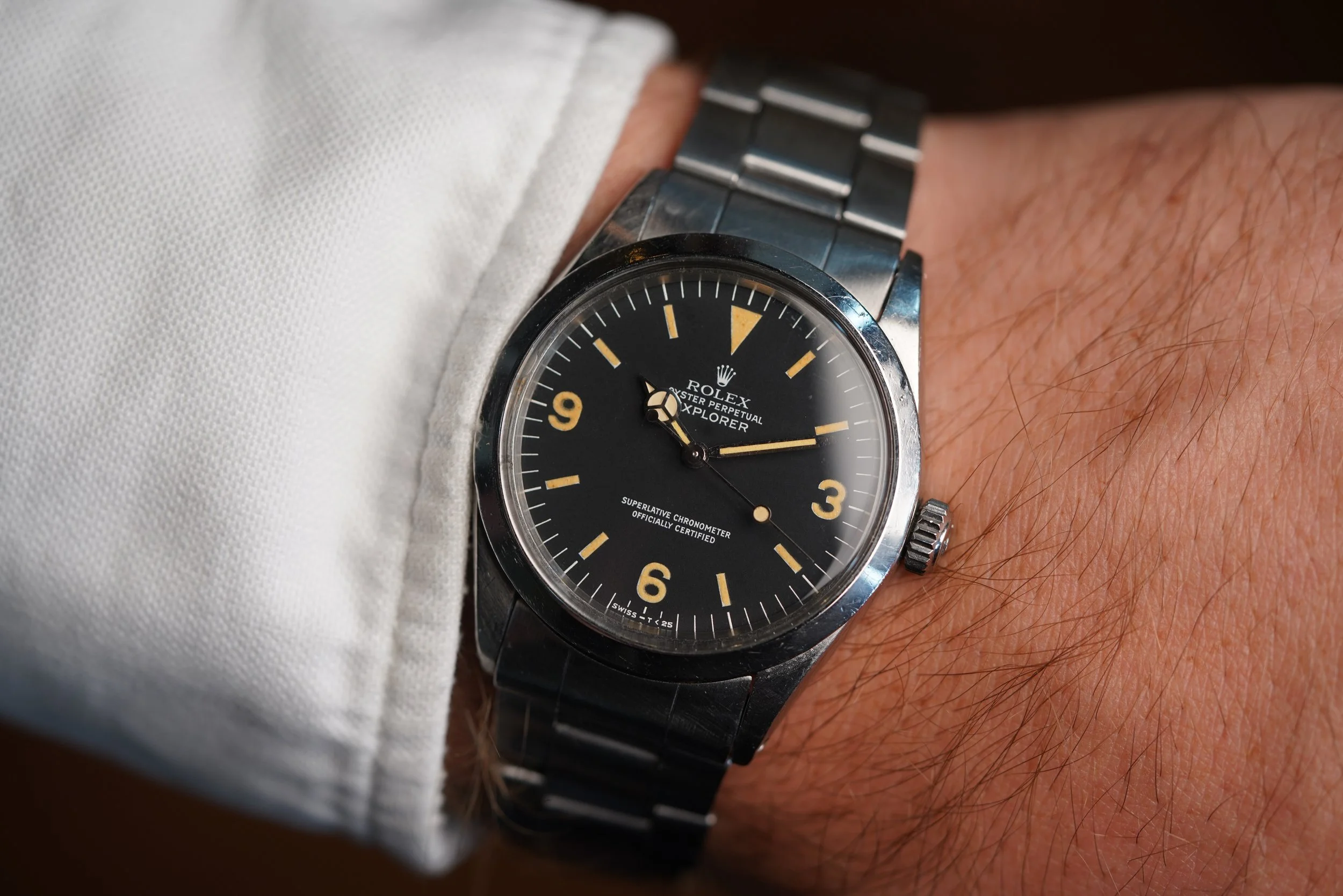 Rolex Explorer Reference 1016 On Folded Oyster Bracelet — Wind Vintage