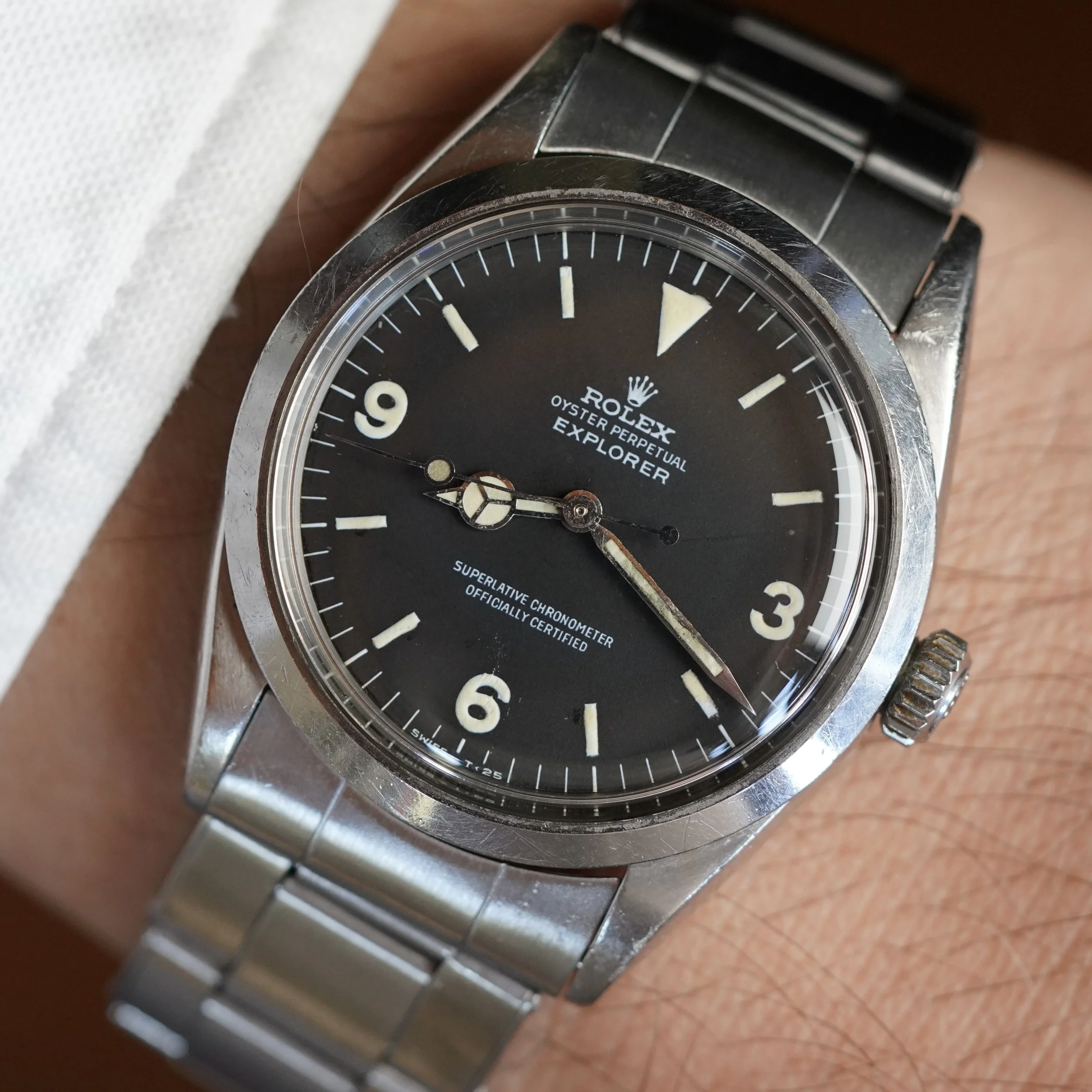 Rolex Frog Foot Mk 1 Dial Explorer I Reference 1016 Unpolished