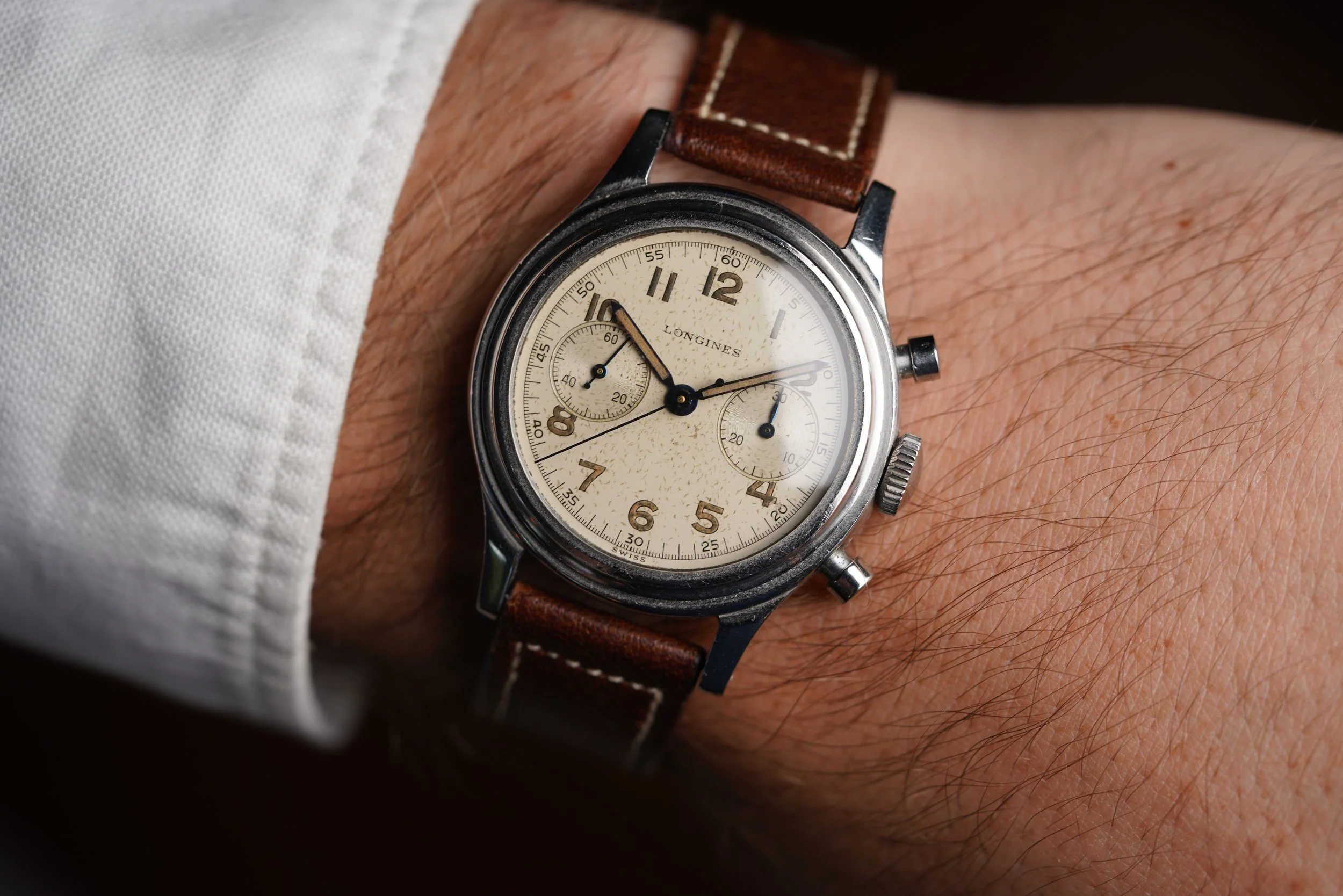 Longines 13ZN Chronograph Reference 5415 w/ Extract — Wind Vintage