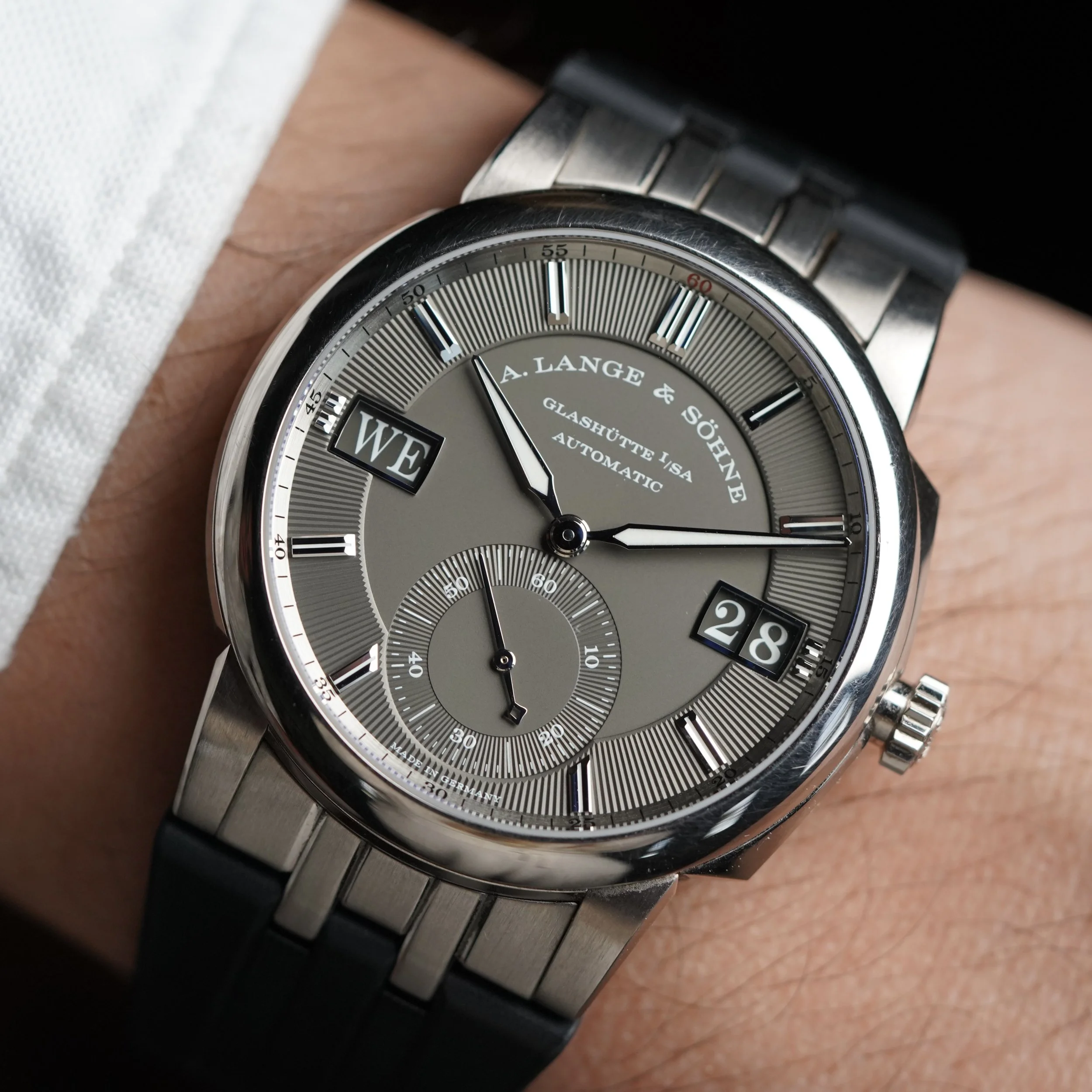  A. Lange &amp; Söhne Odysseus Ref 363.068 / LSLS3633AD in 18K WG Full Set Unpolished