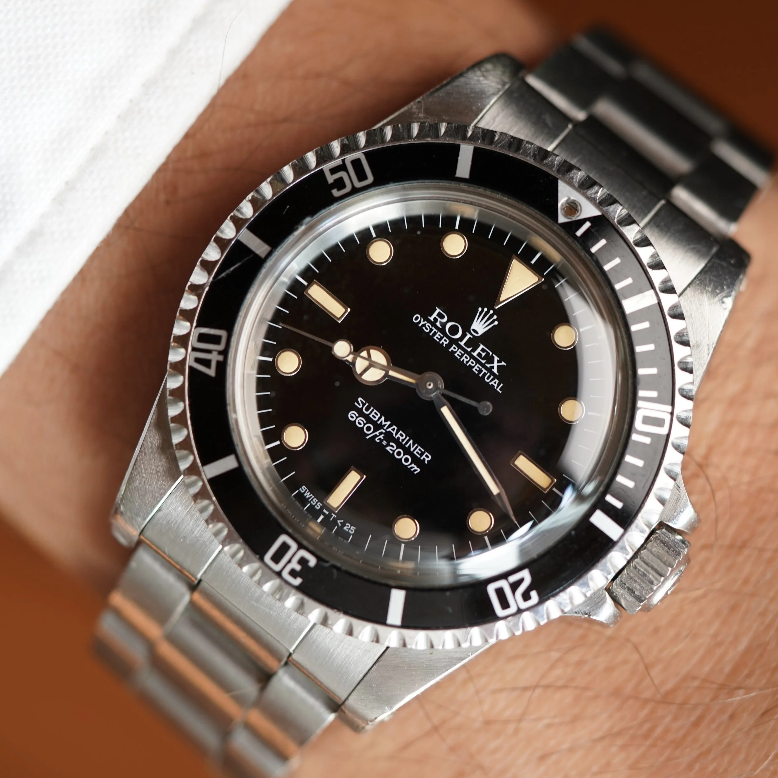Rolex Submariner 5513 White Metal Surrounds Unpolished