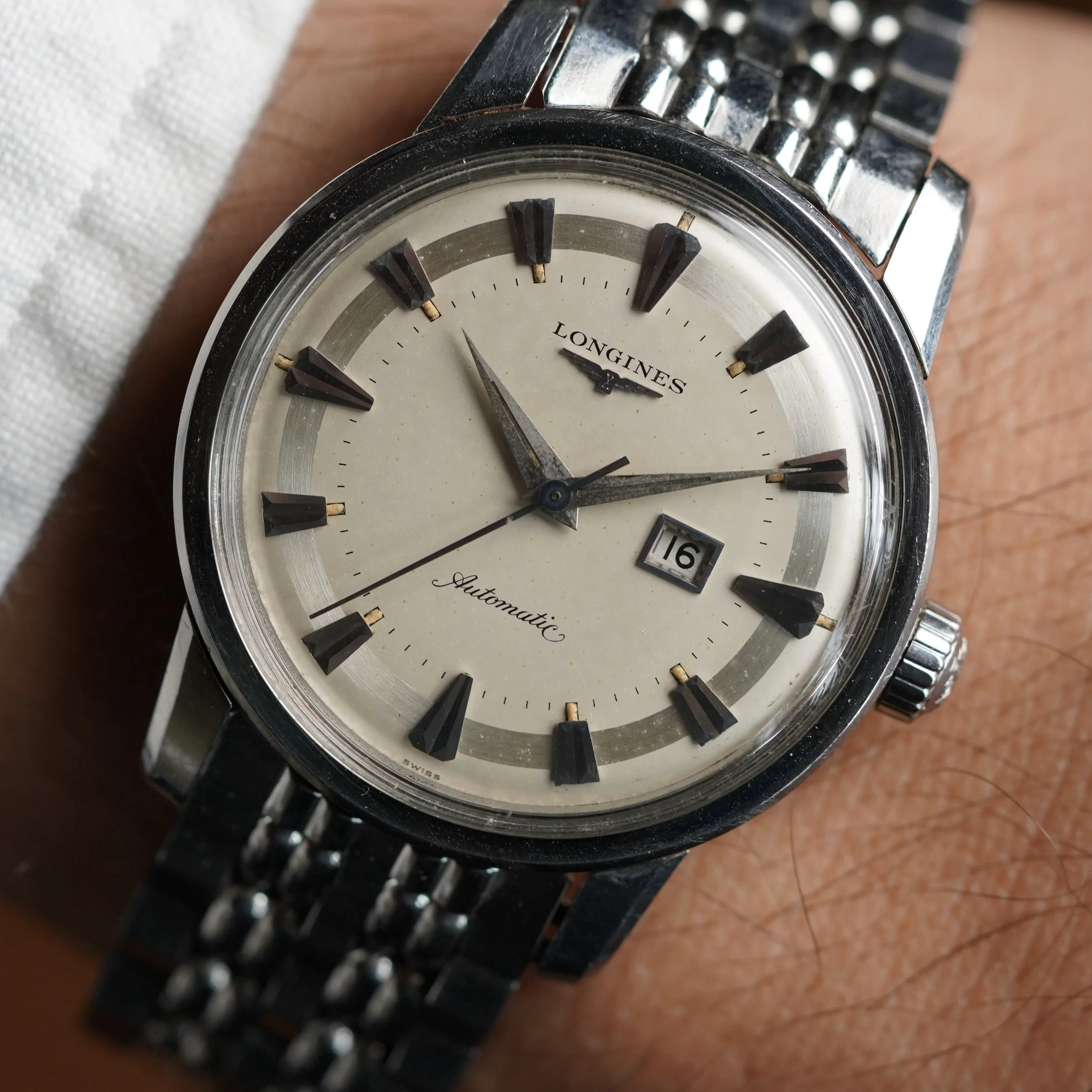 Longines Conquest Reference 9011-1 on Bracelet Unpolished w/ Box — Wind ...