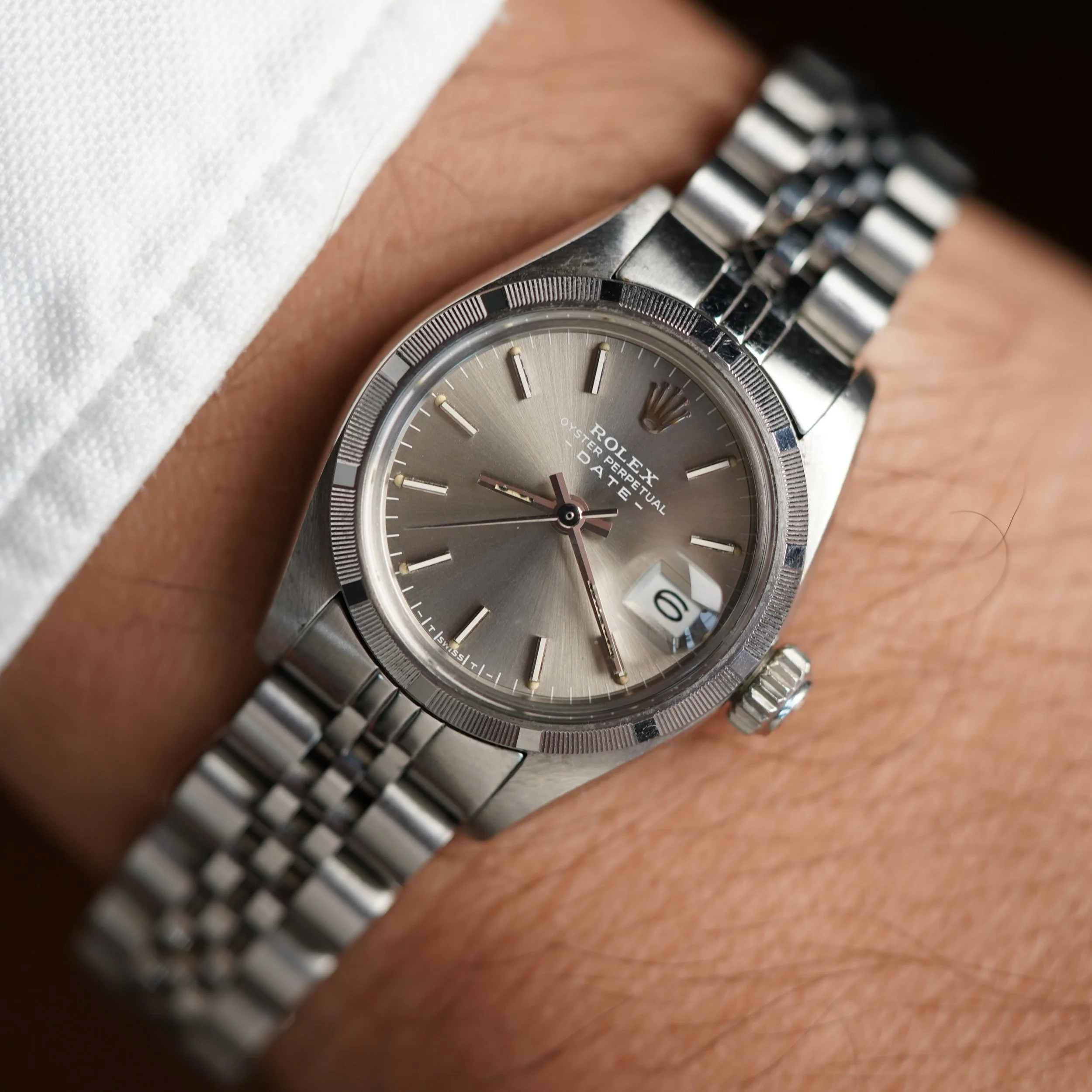 Rolex Ladies Datejust Silver Dial Ref. 6919 Unpolished