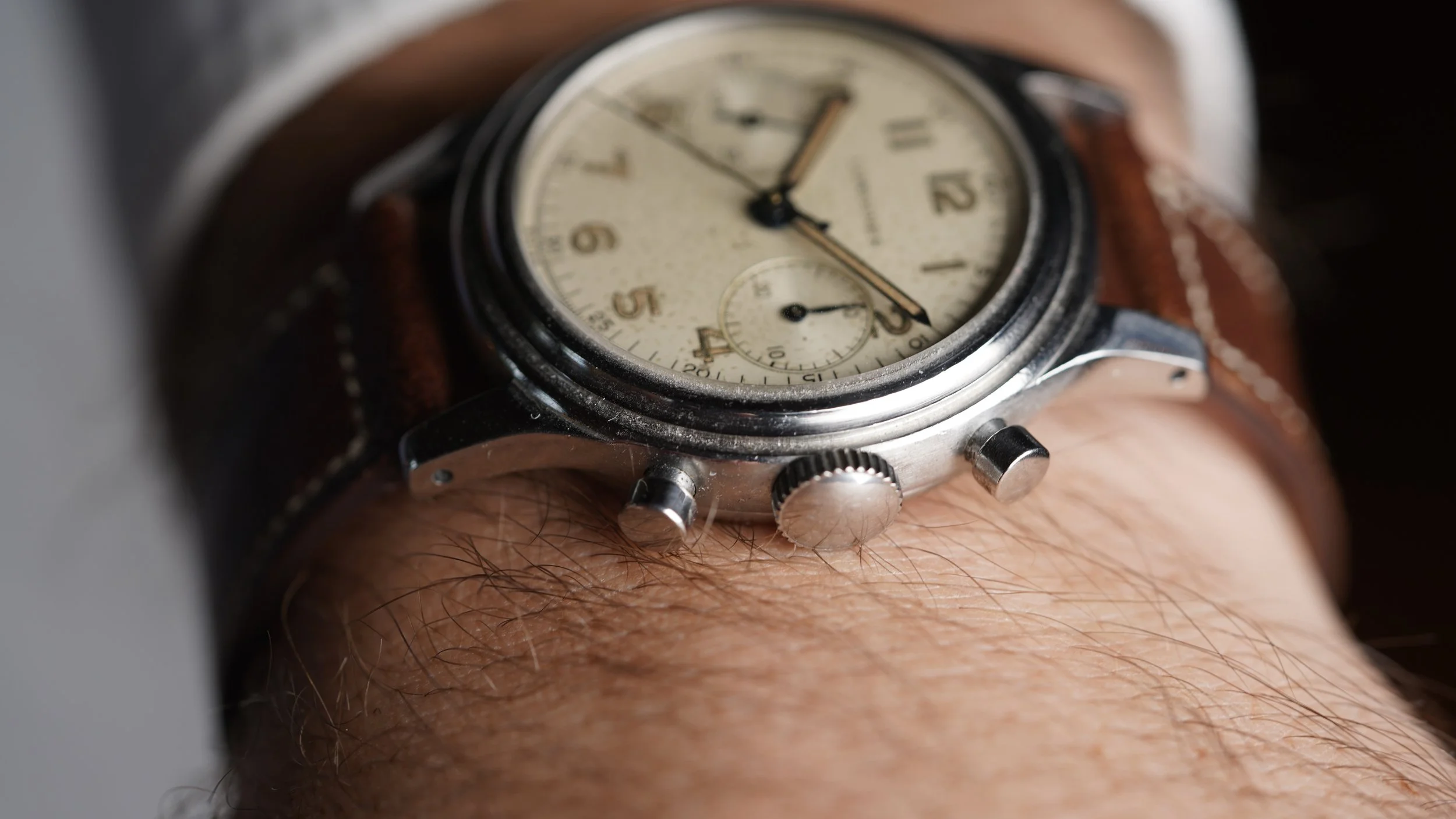 ファン レフン [Le Hung] Longines 13ZN Chronograph Reference 5415 w/ Extract — Wind Vintage