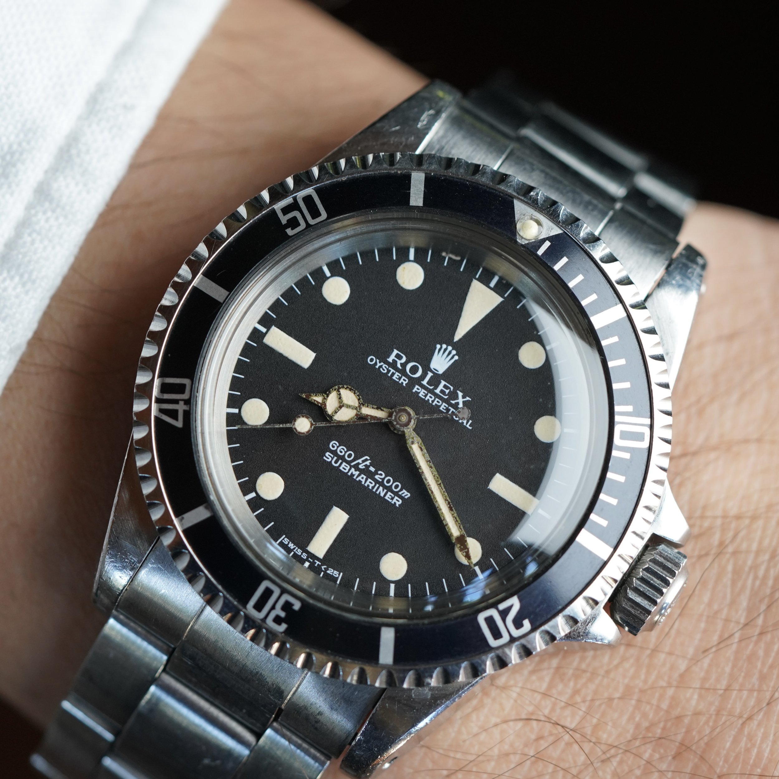 Rolex Submariner Feet First Ref 5513 Unpolished