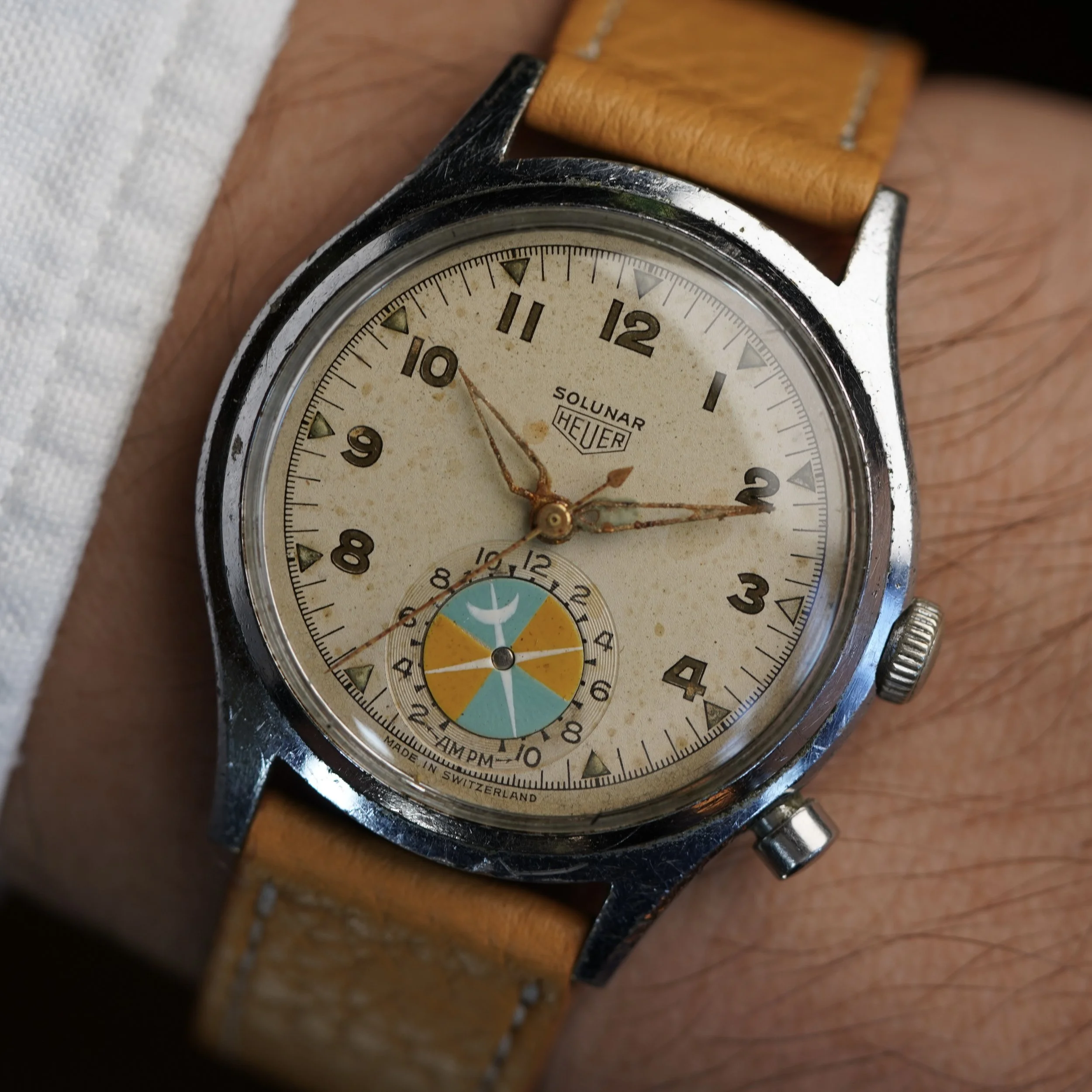 Heuer Solunar Unpolished