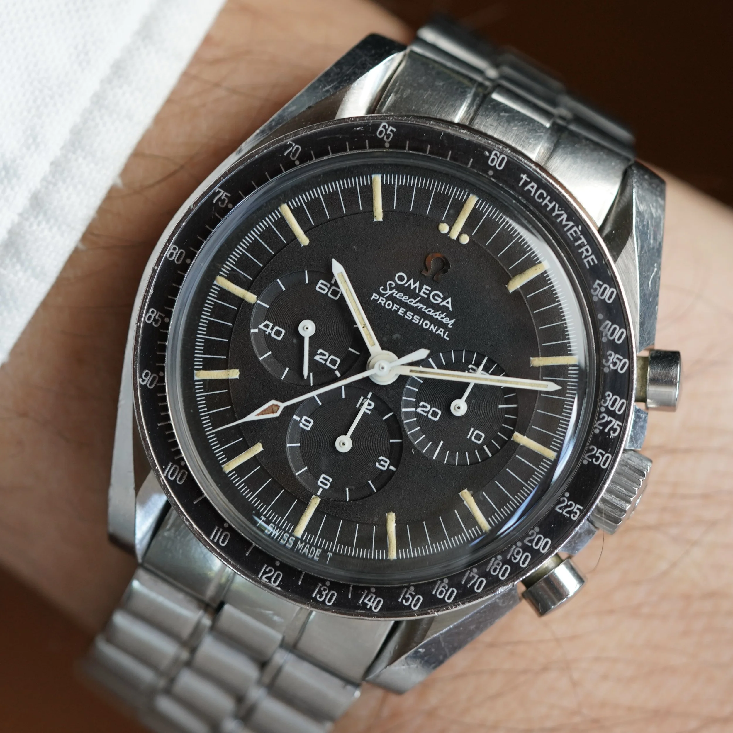 OMEGA Speedmaster Professional Reference 105.012-66 CB Case W/ Extract Unpolished