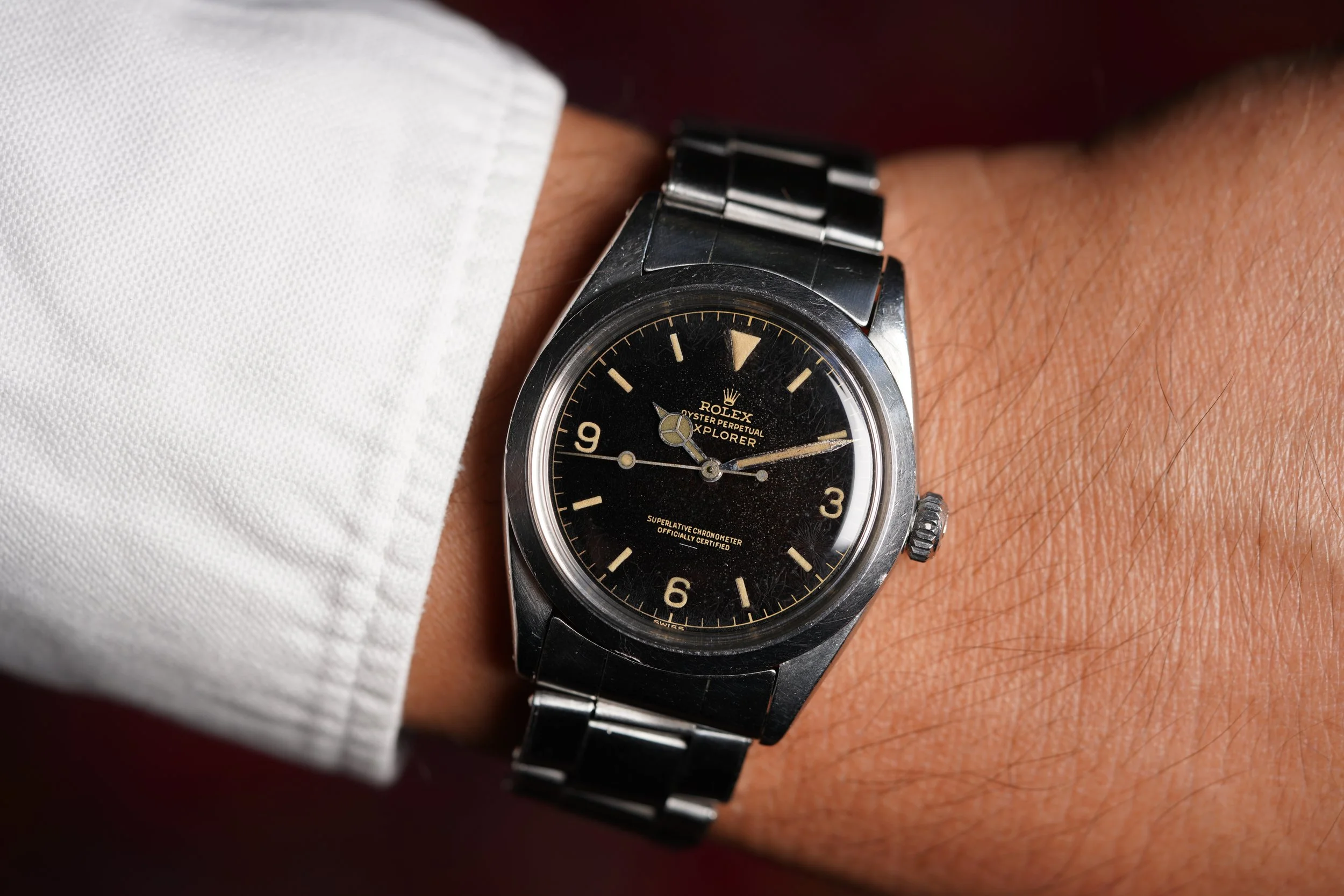 Rolex Explorer Reference 1016 Underline Chapter Ring Dial — Wind Vintage