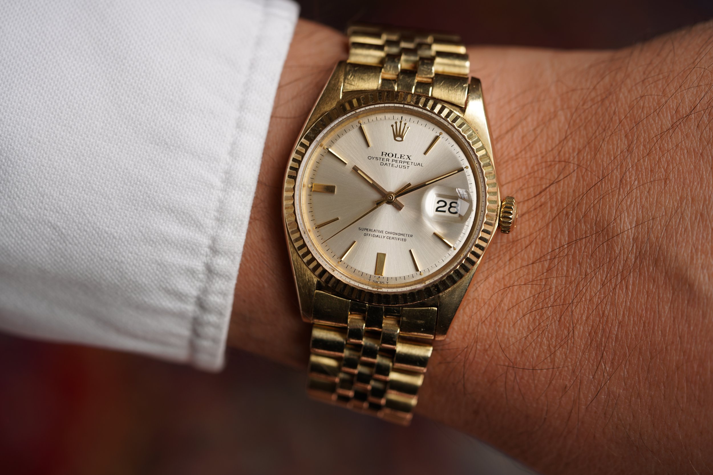 Rolex Datejust Reference 1601 in 14K Gold — Wind Vintage
