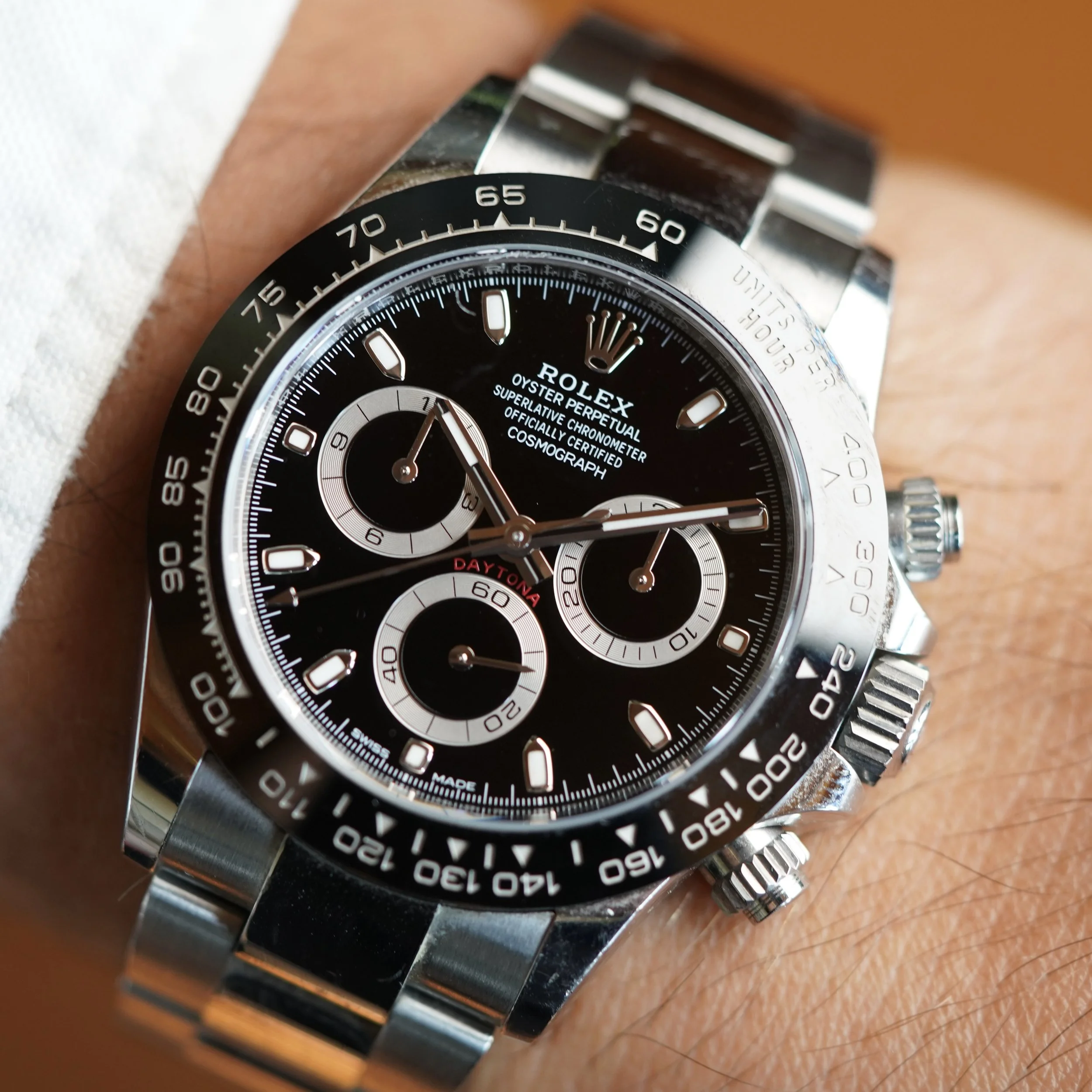 Rolex Black Dial Daytona 116500LN Full Set Unpolished