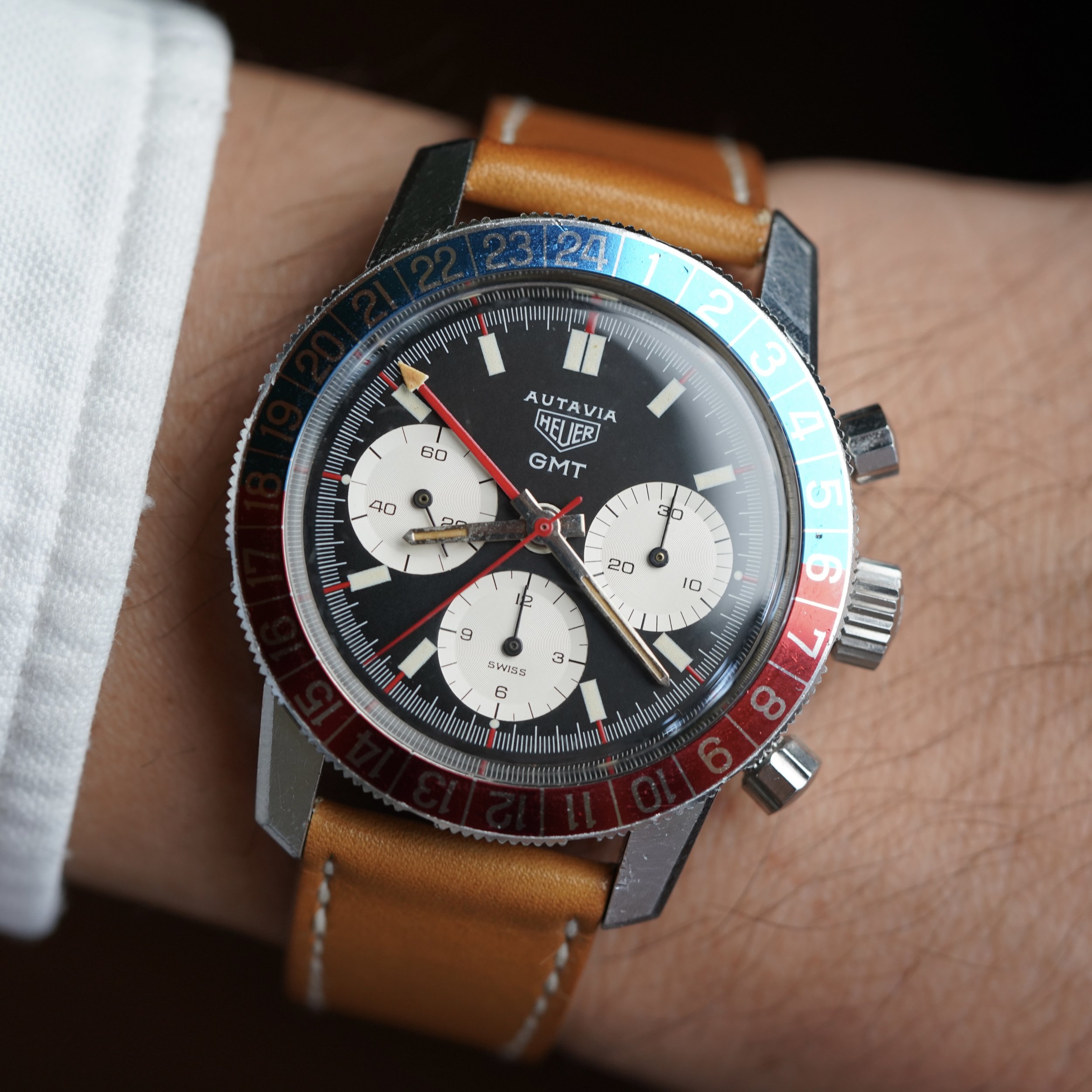 Heuer Autavia GMT Reference 2446C Unpolished