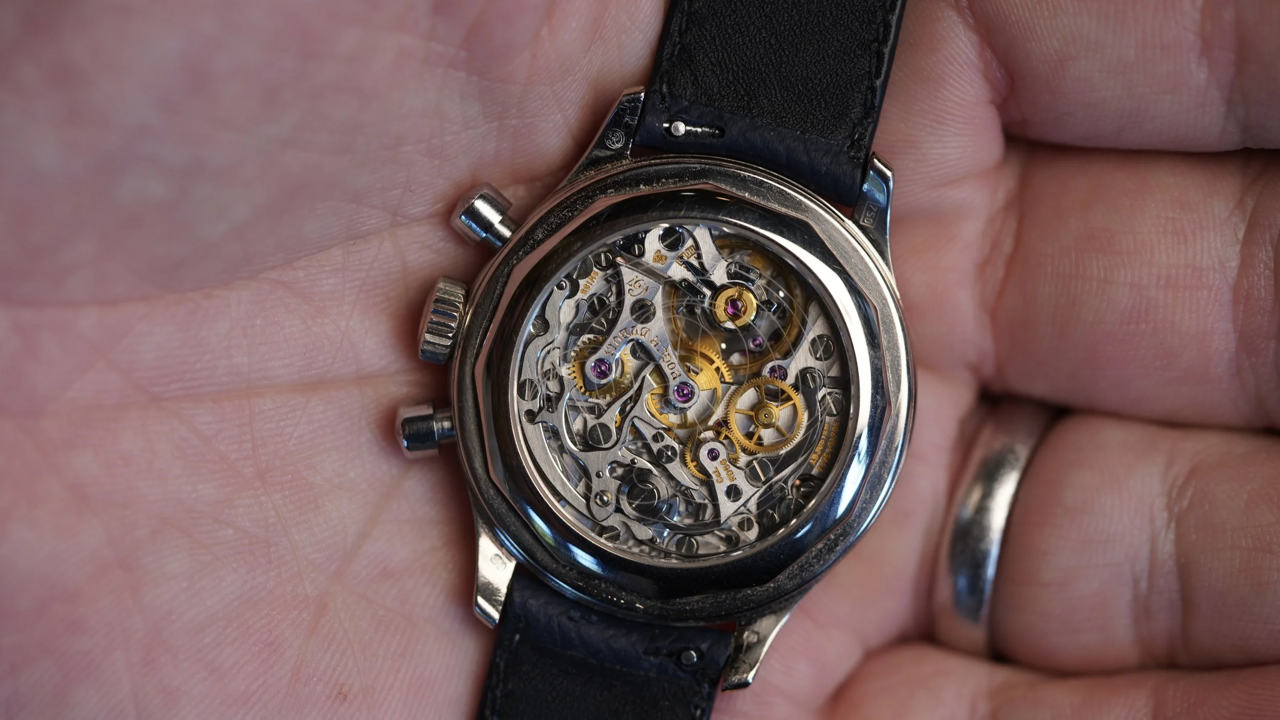 Roger Dubuis Hommage Chronograph Reference H37 in 18K White Gold