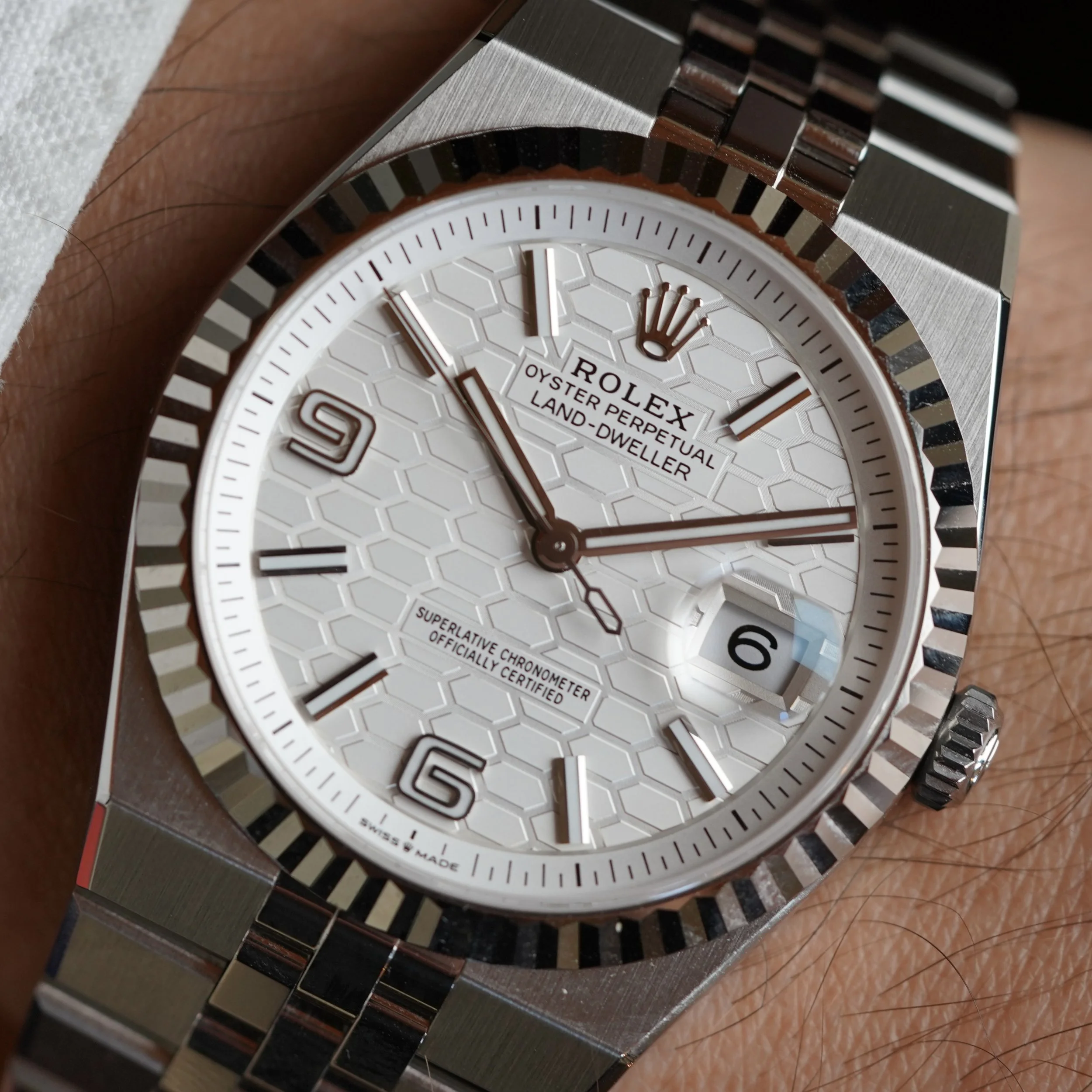  Rolex Land-Dweller 40mm Ref 127334 in Stainless Steel Full Set Unpolished