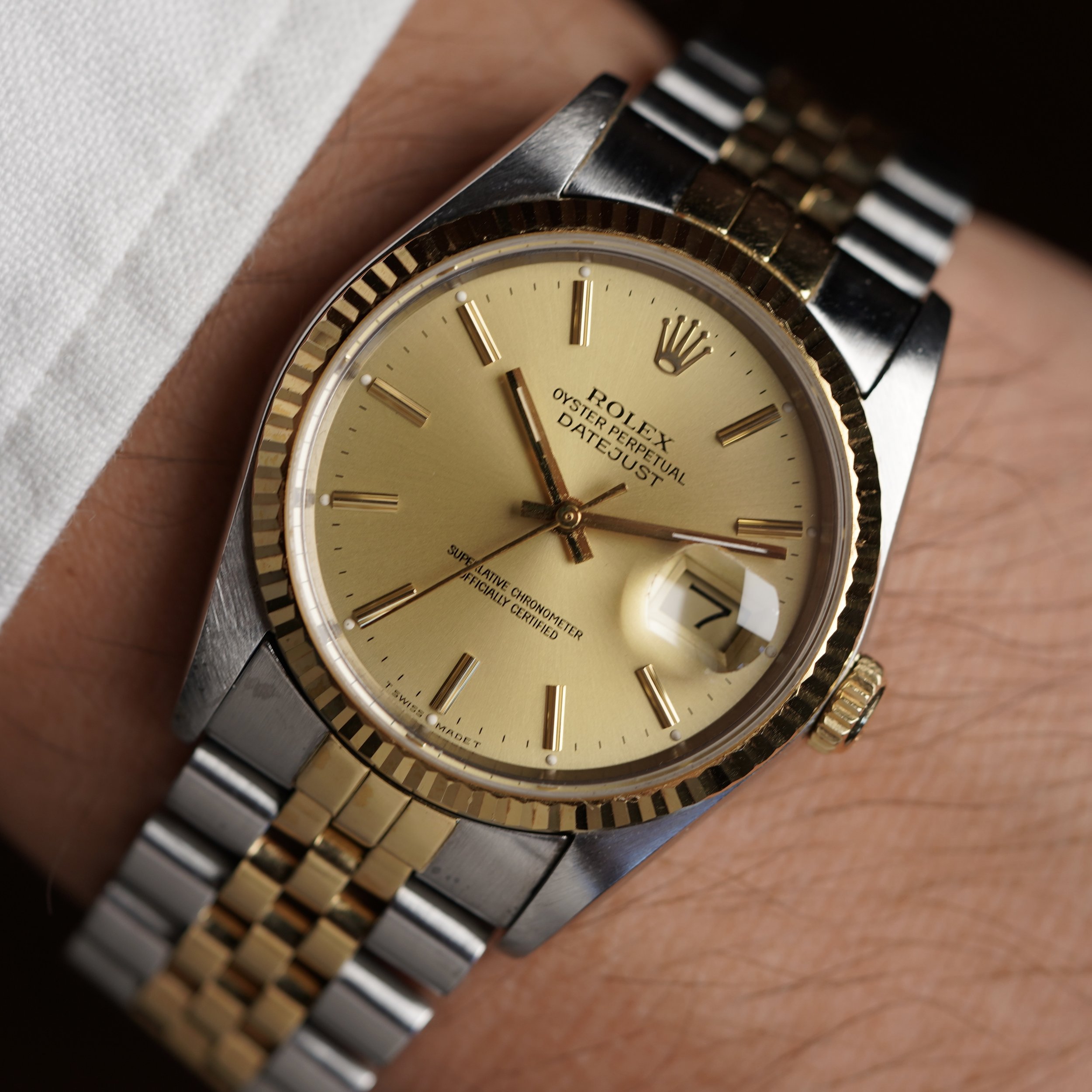 Rolex Two-Tone Datejust Ref 16233 Unpolished