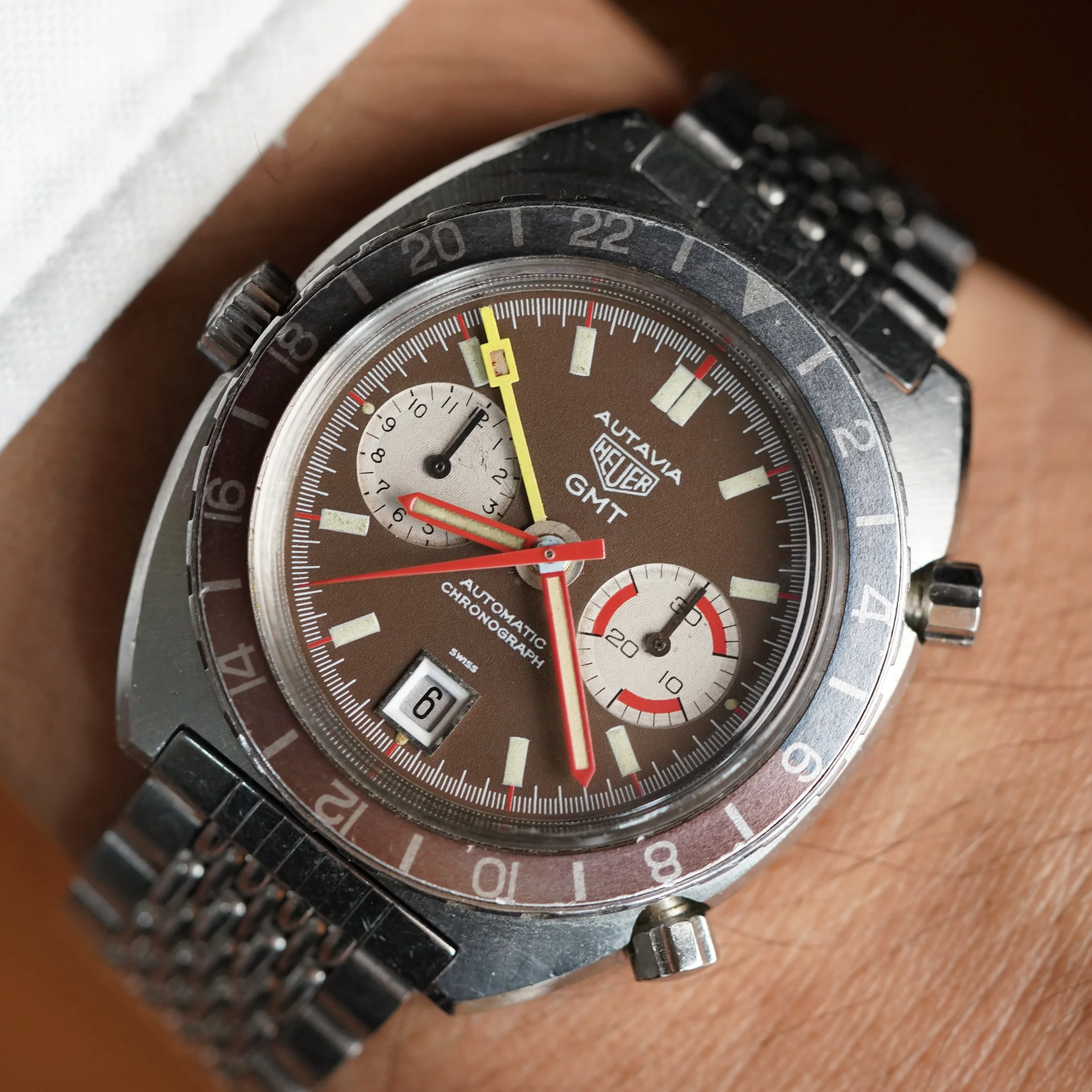 Heuer Autavia Tropical Reference 1163 Unpolished