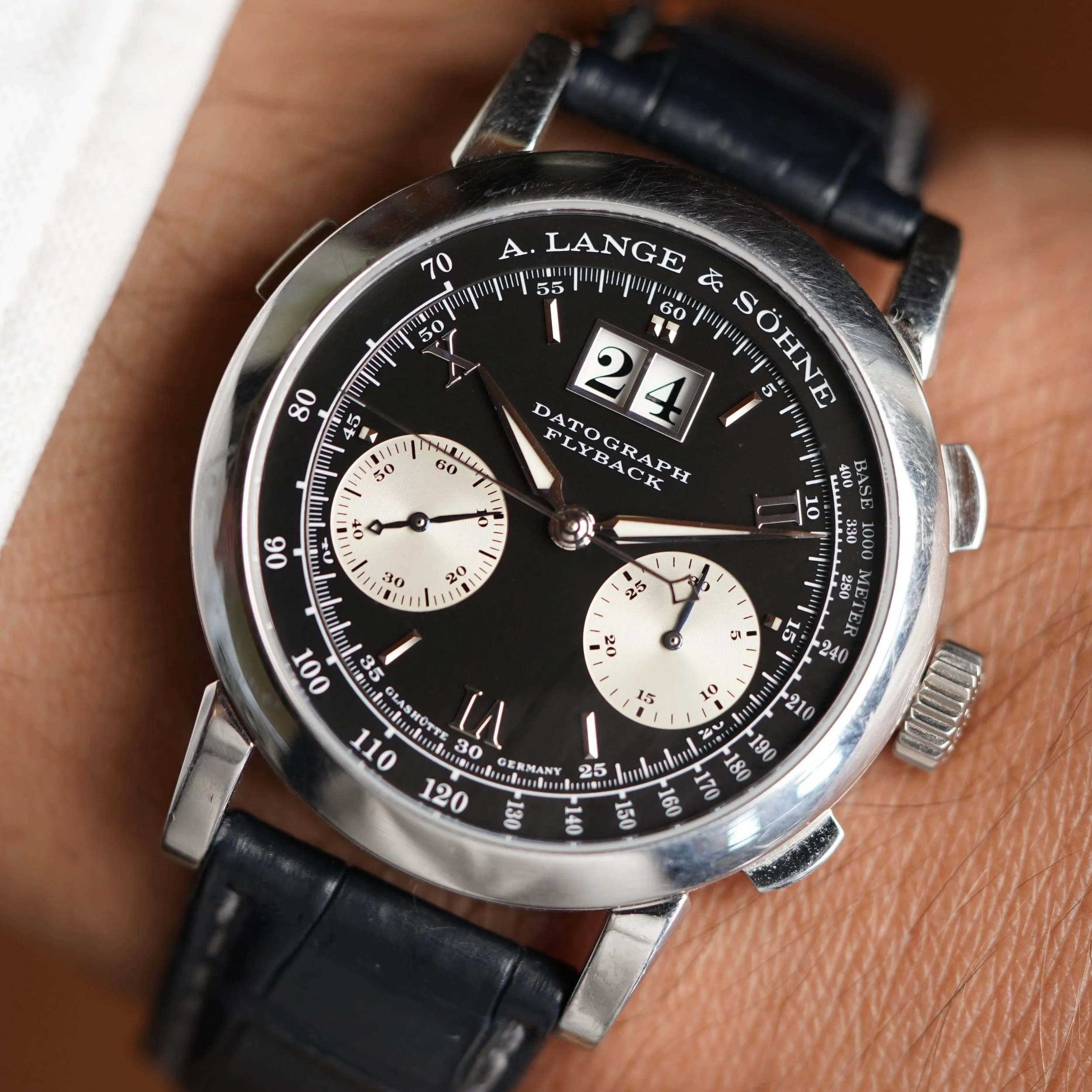 A. Lange &amp; Söhne Meter Dial Datograph Reference 403.035 Full Set Unpolishe