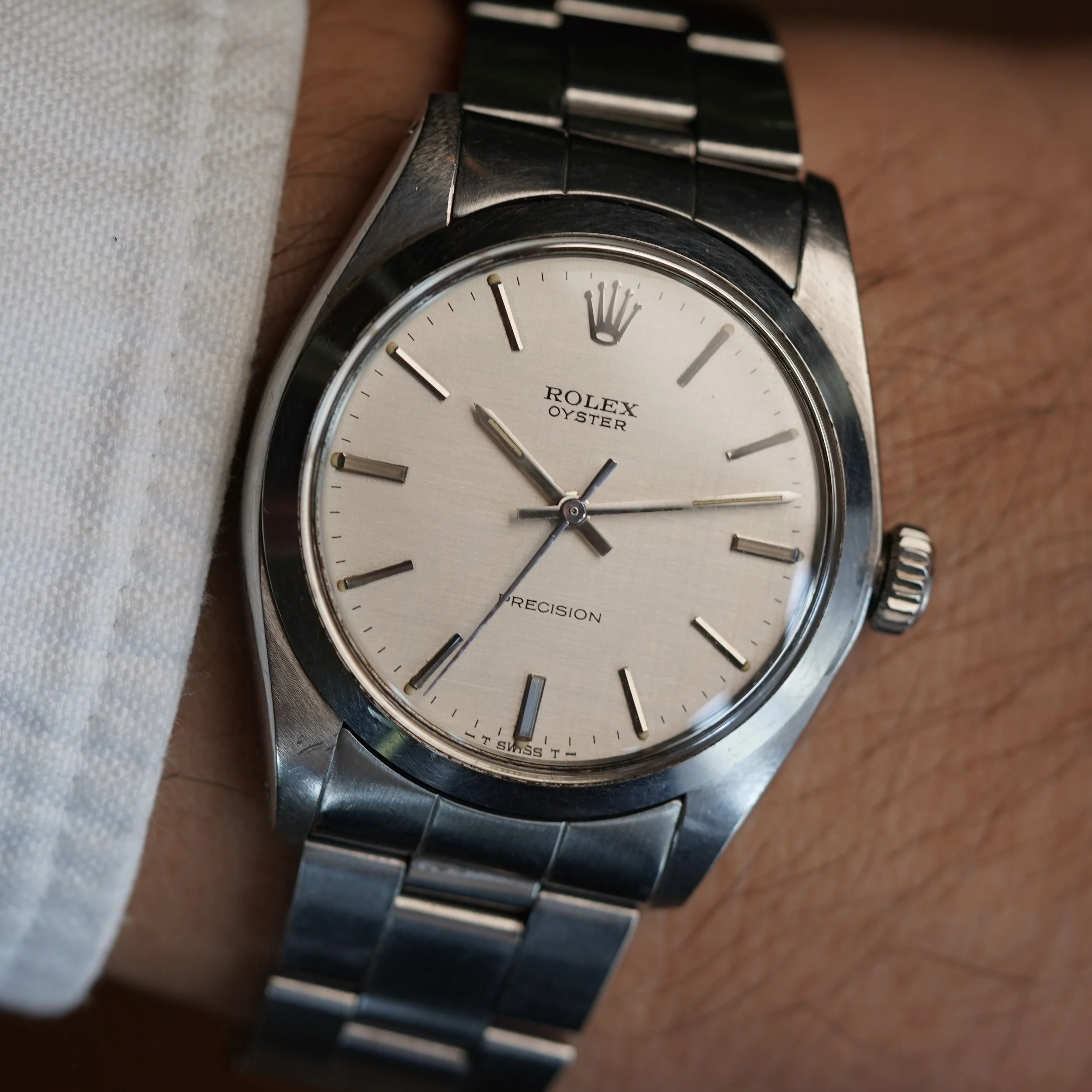 Rolex Linen Oyster Precision Reference 6426 Unpolished — Wind Vintage