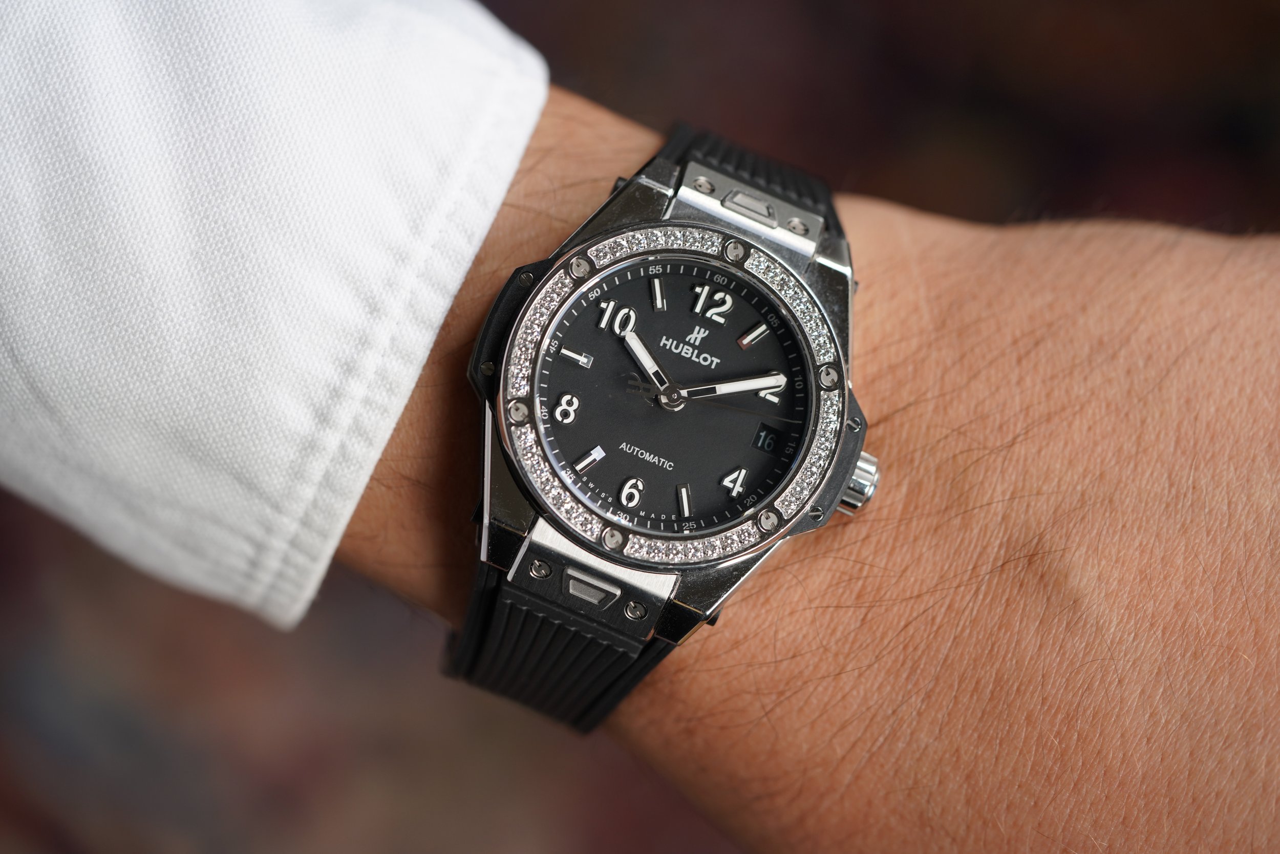 Hublot Big Bang One Click Steel Diamonds Full Set Wind Vintage