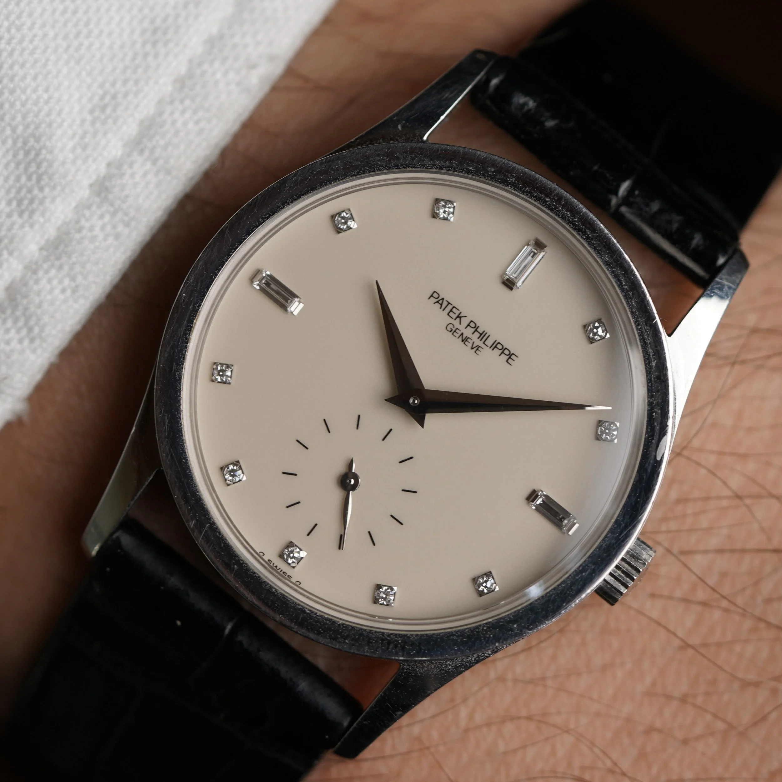 Patek Philippe Reference 3796P Diamond Markers in Platinum Full Set w/ Service Papers