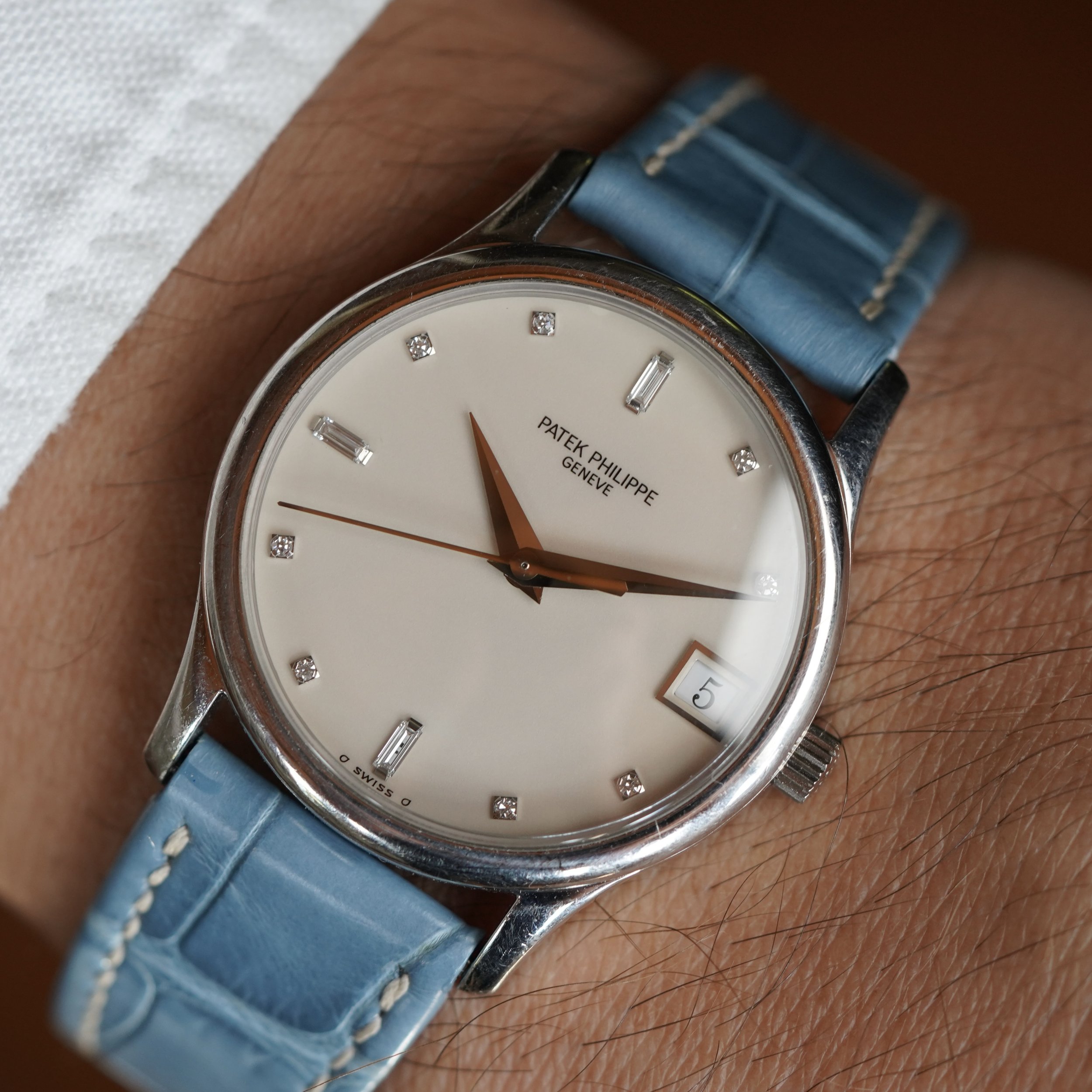 Patek Philippe 3998 in Platinum Unpolished w/ Extract — Wind Vintage