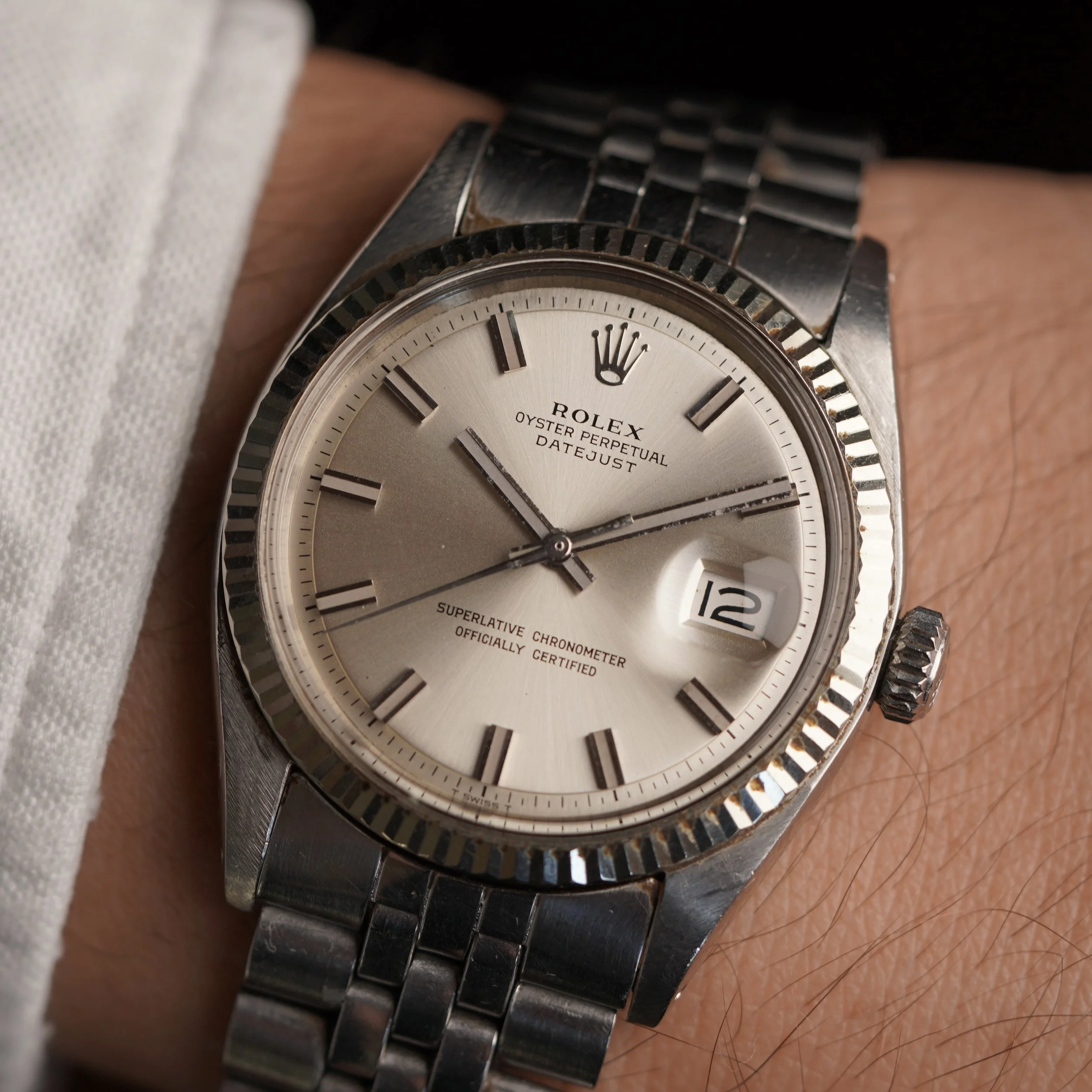 Rolex Wide Boy Datejust Ref 1603 Unpolished