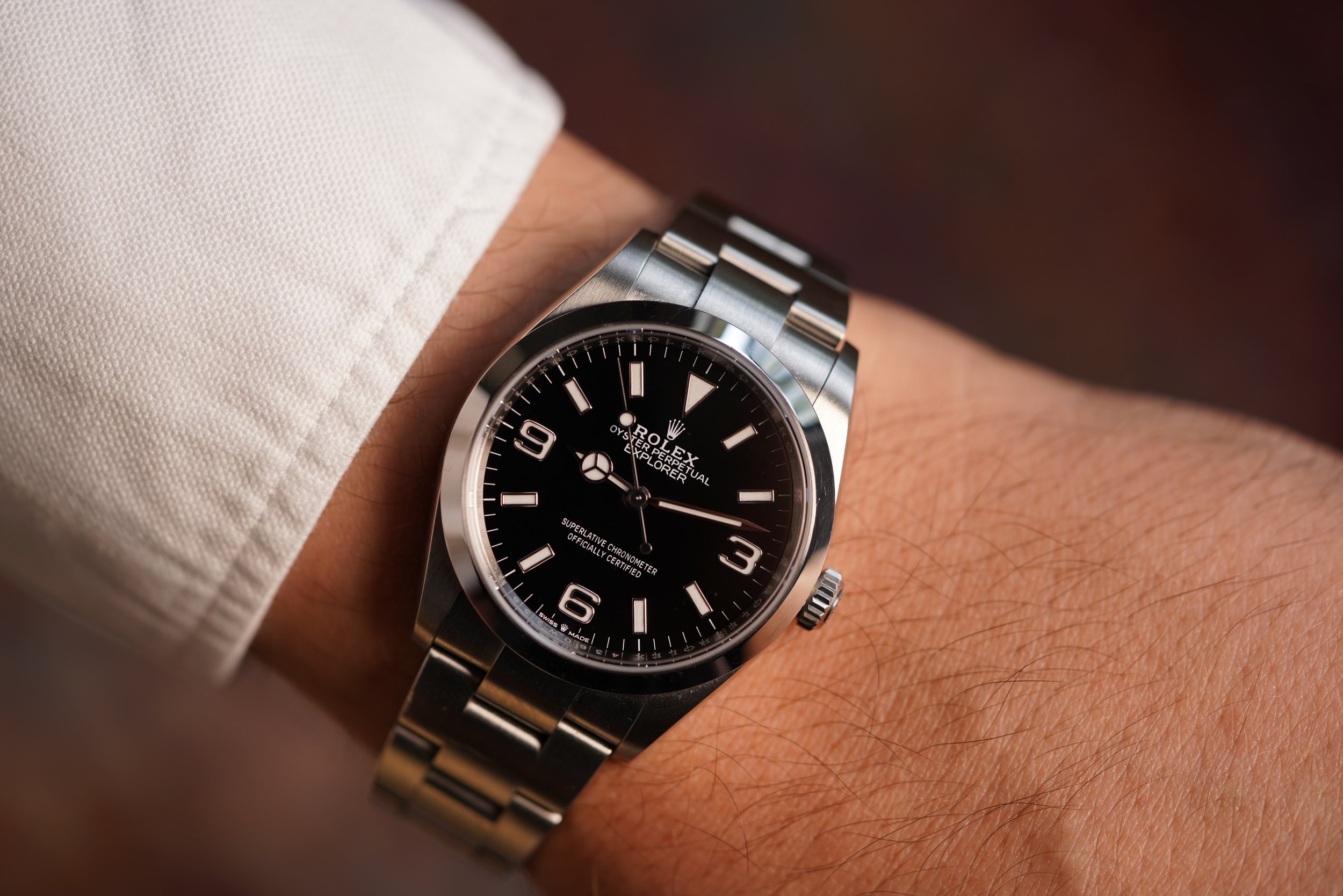 Rolex Explorer I Reference 124270 Unpolished Full Set Wind Vintage