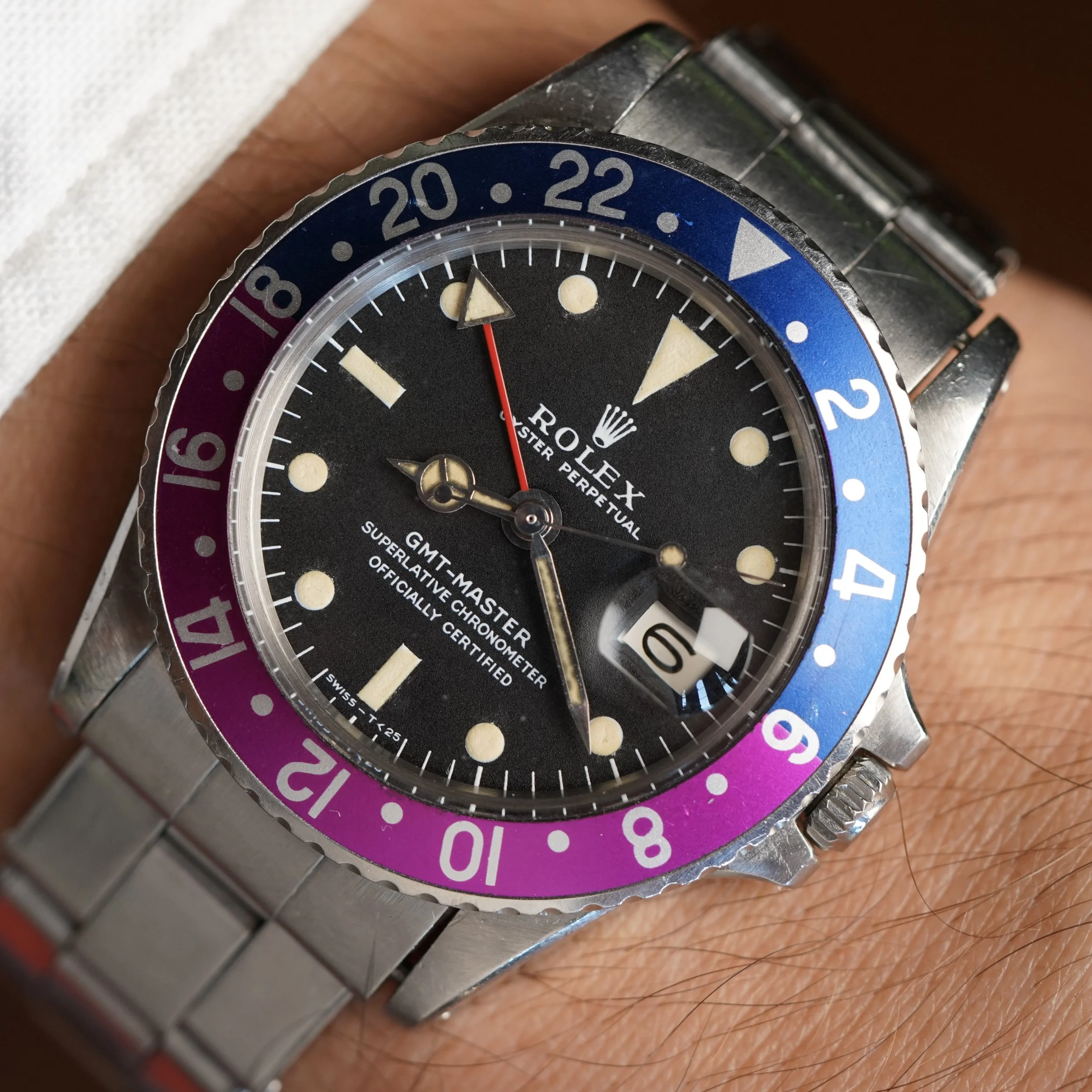 Rolex Fuchsia GMT-Master Ref 1675 Unpolished