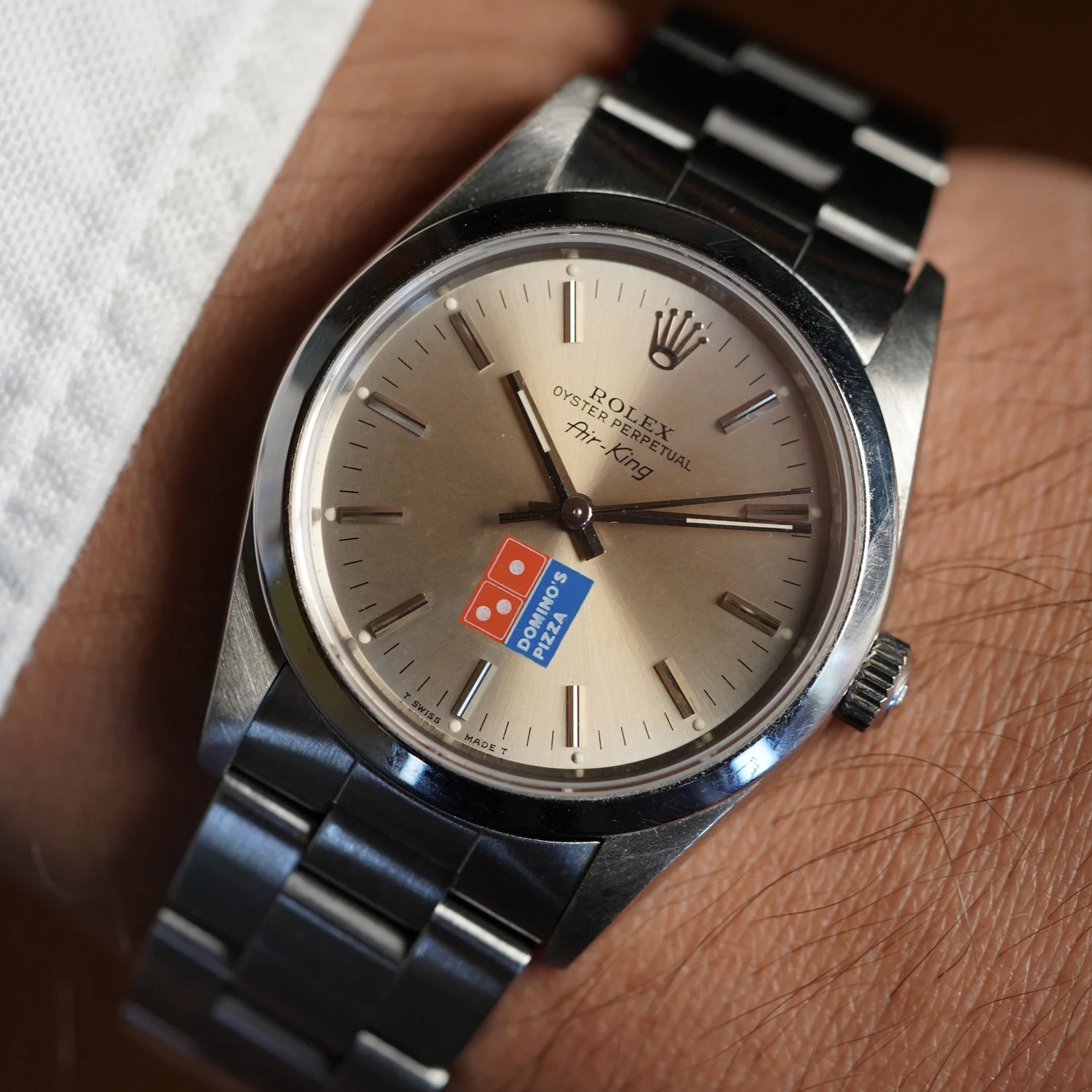 Rolex Domino's Air-King Ref 14000 — Wind Vintage