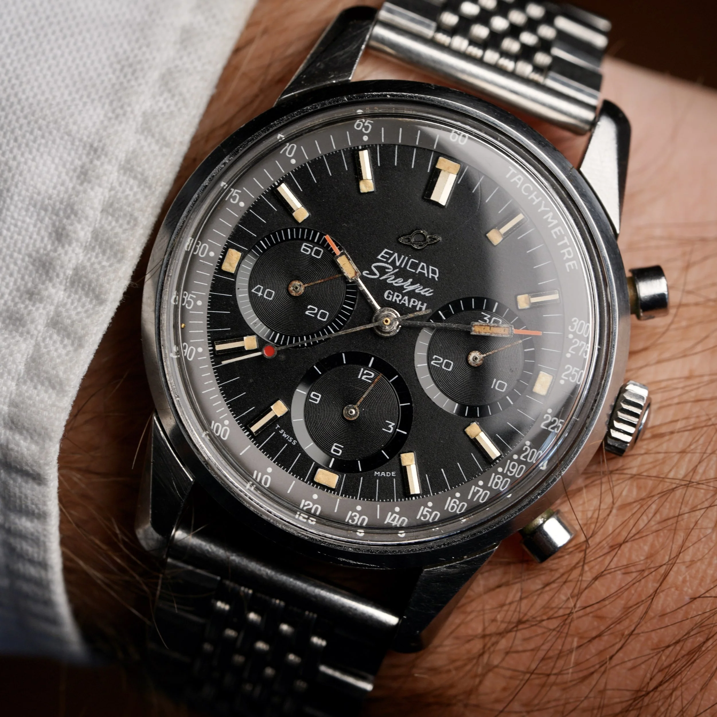 Enicar Mk 3 Sherpa Graph Reference 072-02-01 Unpolished — Wind Vintage