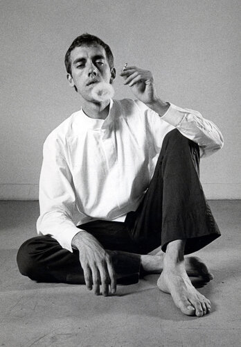 Peter Hujar, David Wojnarowicz in Fashion Pose, 1983, Silver print, 14 x 11 inches, Courtesy of P.P.O.W. Gallery, New York