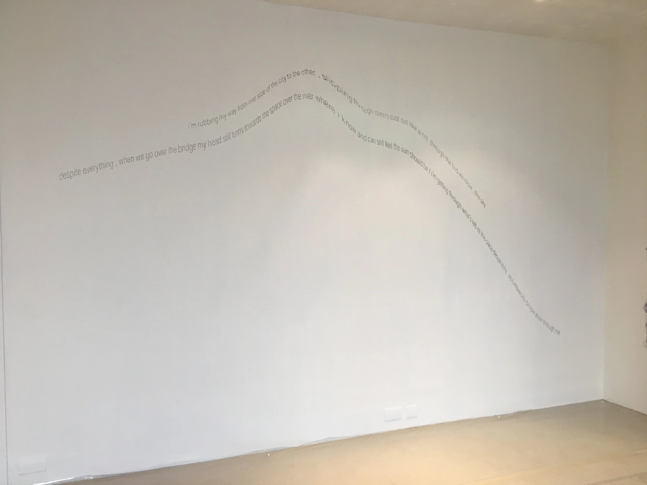 Christopher Kirubi, the world through me, 2018, graphite on wall