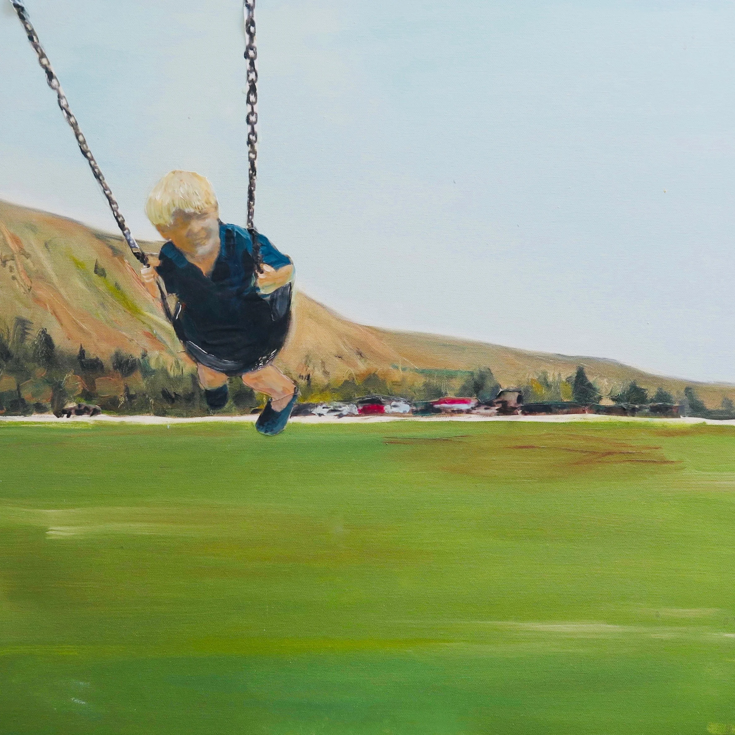 September Oil on board 60 x 45