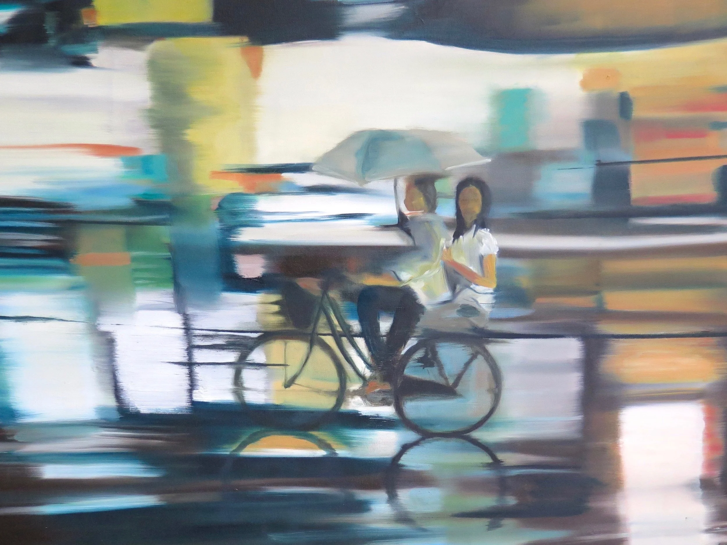 Night Bazaar Oil on Canvas 140 x 90 - SOLD