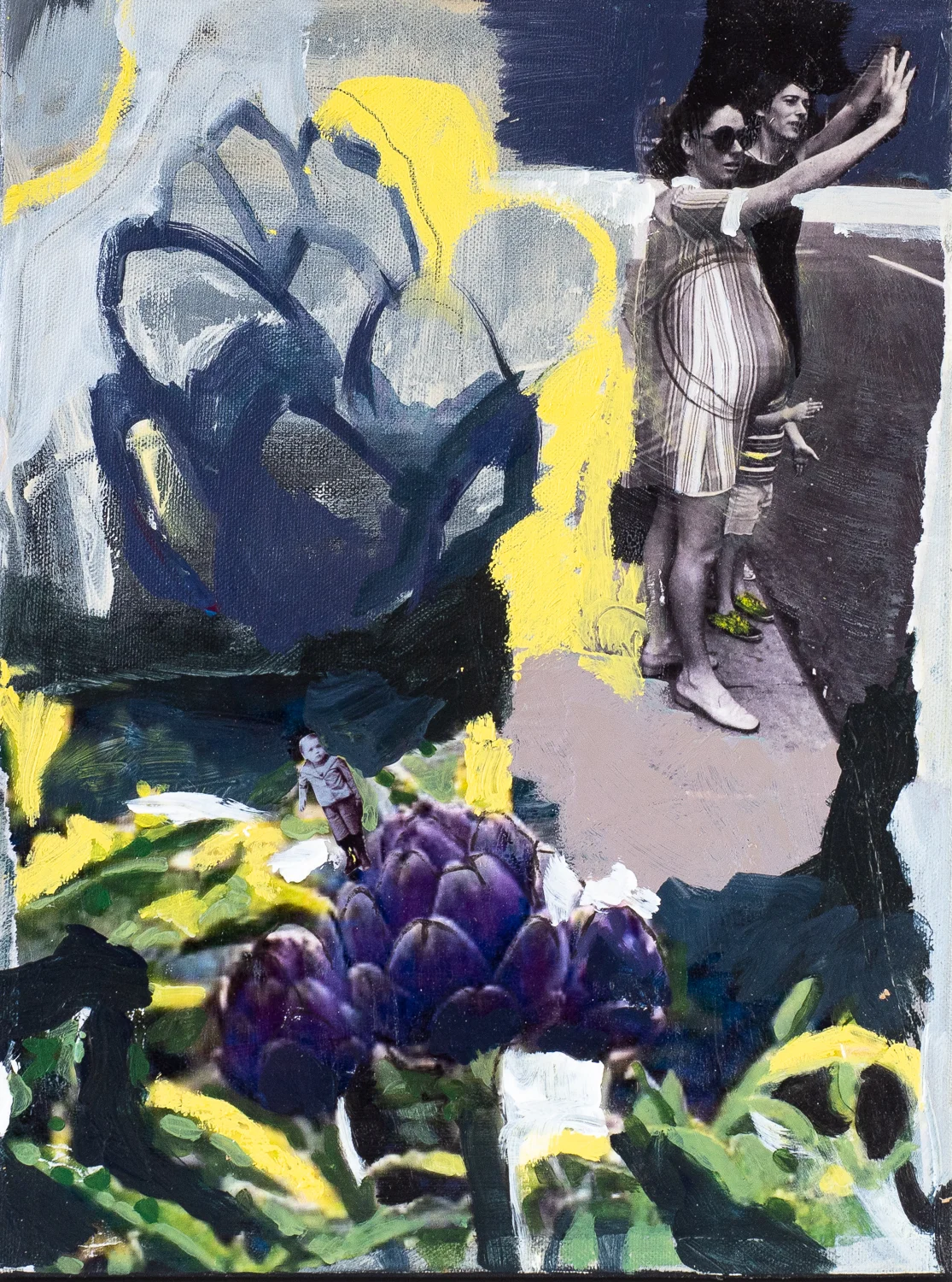 Spring Mixed media on canvas (Framed) 40cm x 30cm SOLD