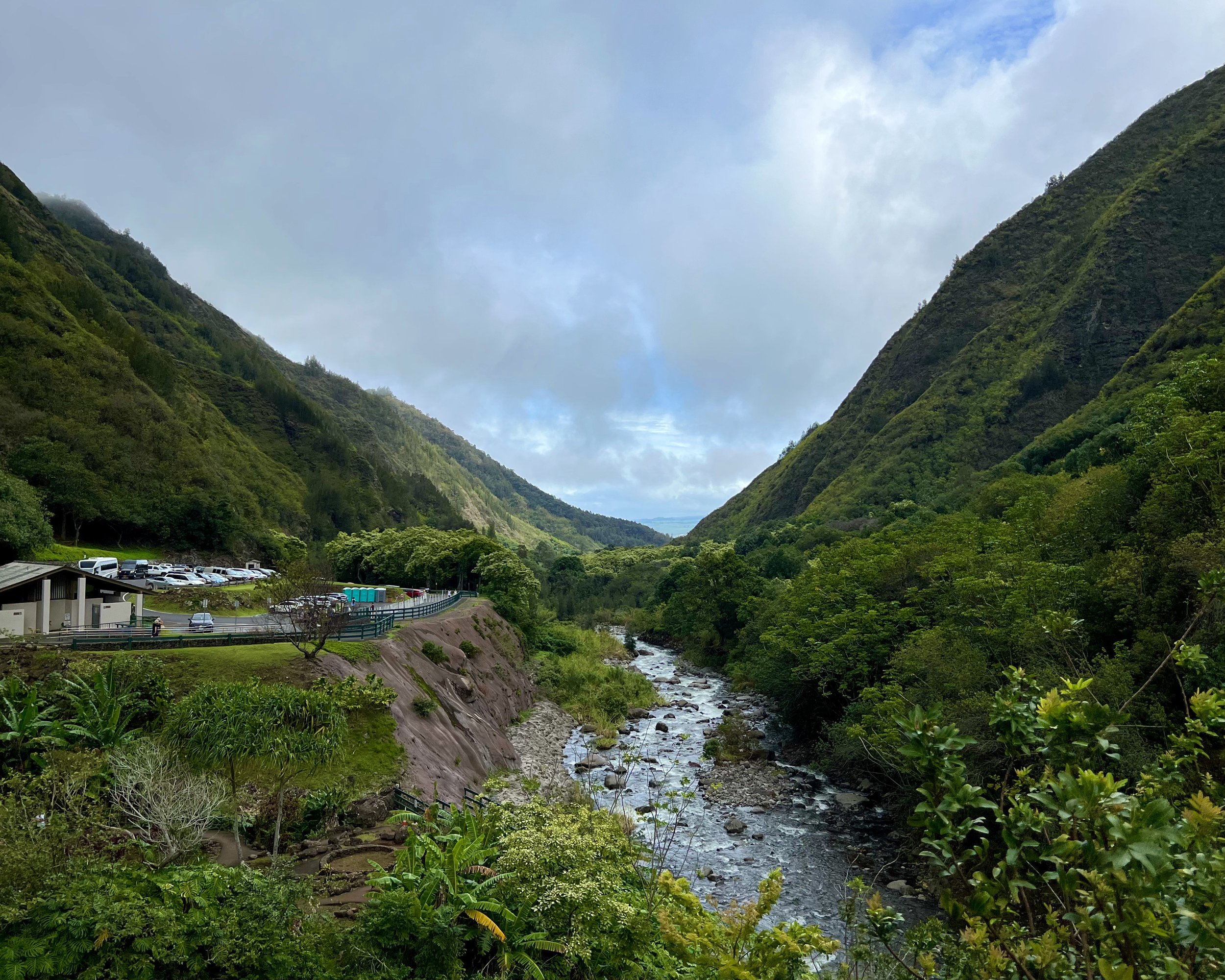 A river running through a lush green forest photo – Free Iao valley Image  on Unsplash