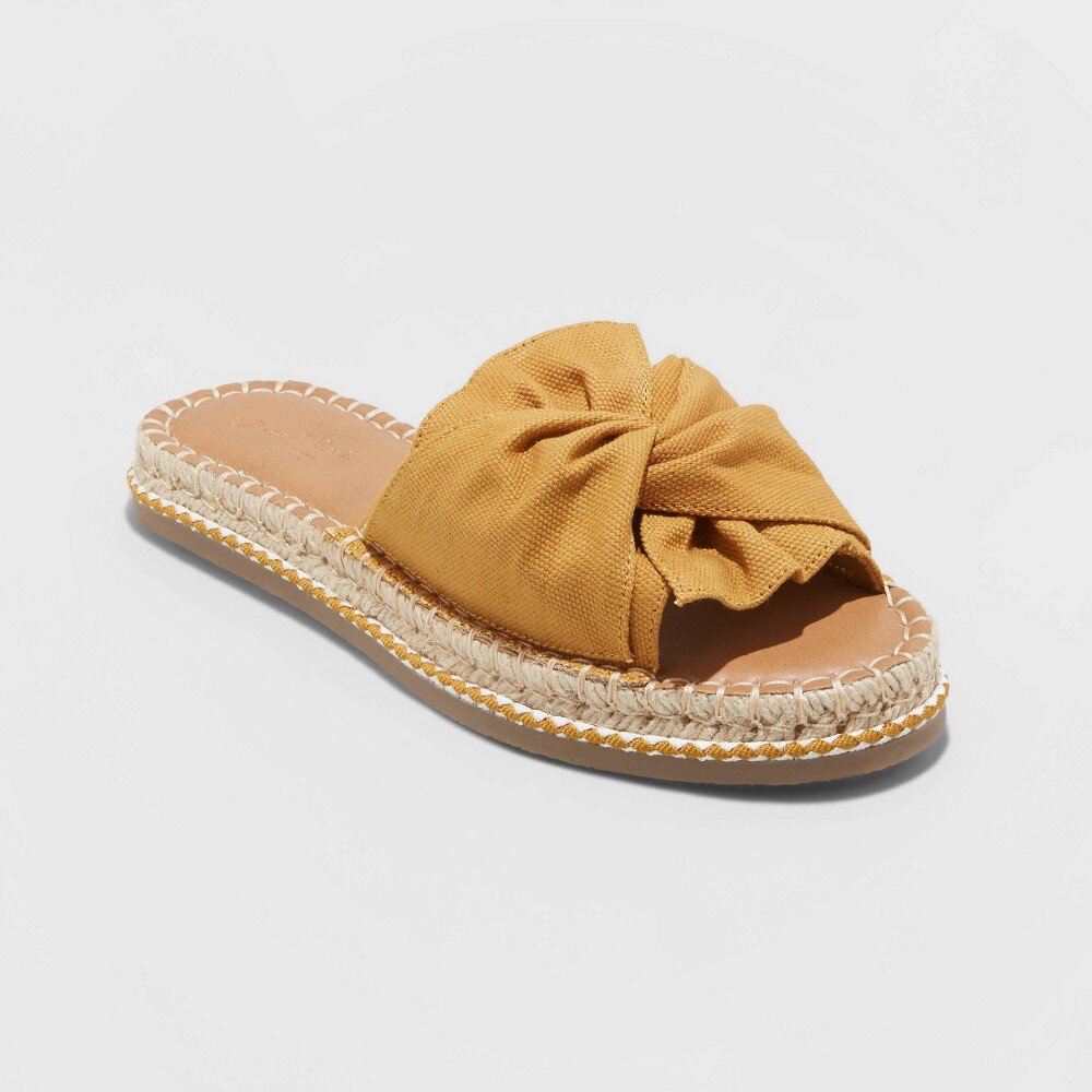 Women's Lila Knotted Espadrille Slide Sandals 