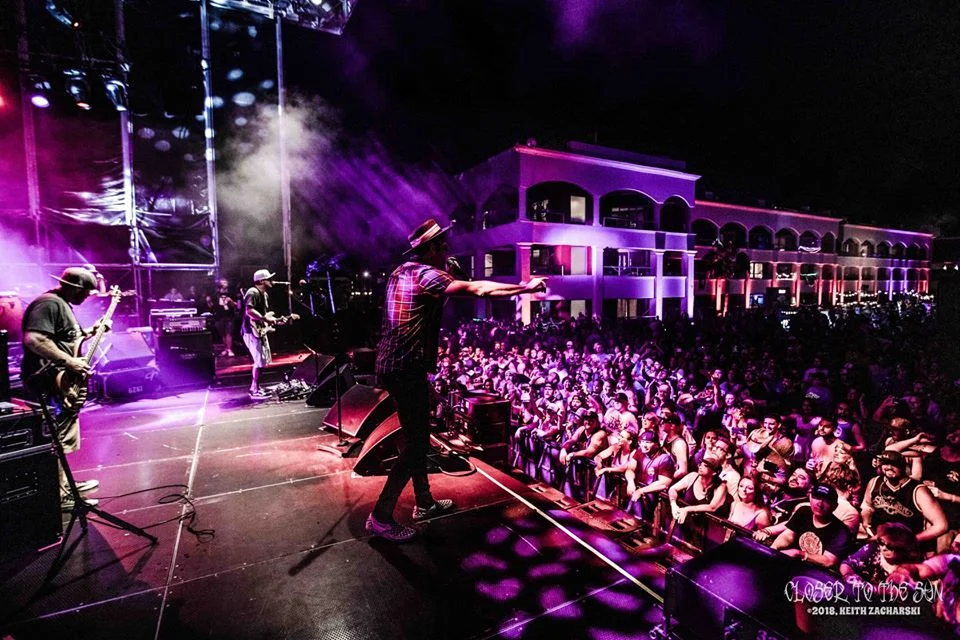 Slightly Stoopid live on the Main Stage during day 1 of Closer To The Sun, 2018-11-30 at the Hard Rock, Riviera Maya, Mexico. Photo: Keith Zacharski | In The Barrel Photo www.SlightlyStoopid.com www.CloserToTheSun.com #CloserToTheSun