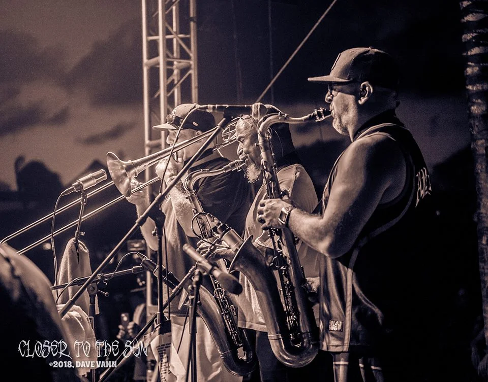 Slightly Stoopid live on the Beach Stage during day 3 of Closer To The Sun, 2018-12-02 at the Hard Rock, Riviera Maya, Mexico. Photo: Dave Vann www.SlightlyStoopid.com www.CloserToTheSun.com #CloserToTheSun