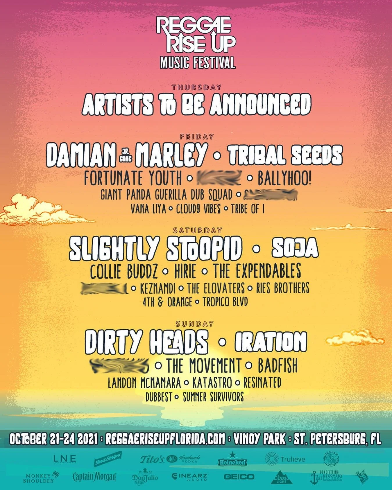 We'll see you in October St. Pete. Stoked to be playing music with all these dope bands! 

@reggaeriseup_florida is moving to October 21-24. All tickets will be honored for new dates. For any ticketing questions please email info@reggaeriseup.com.