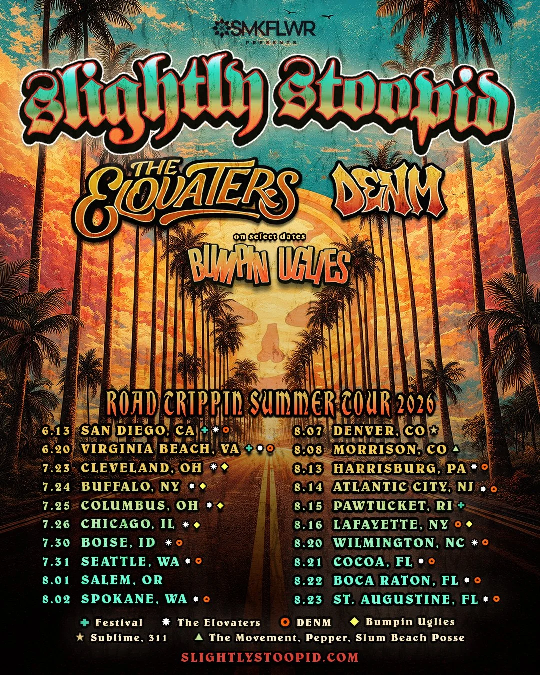 Road Trippin Summer 2026 Just Announced — Slightly Stoopid