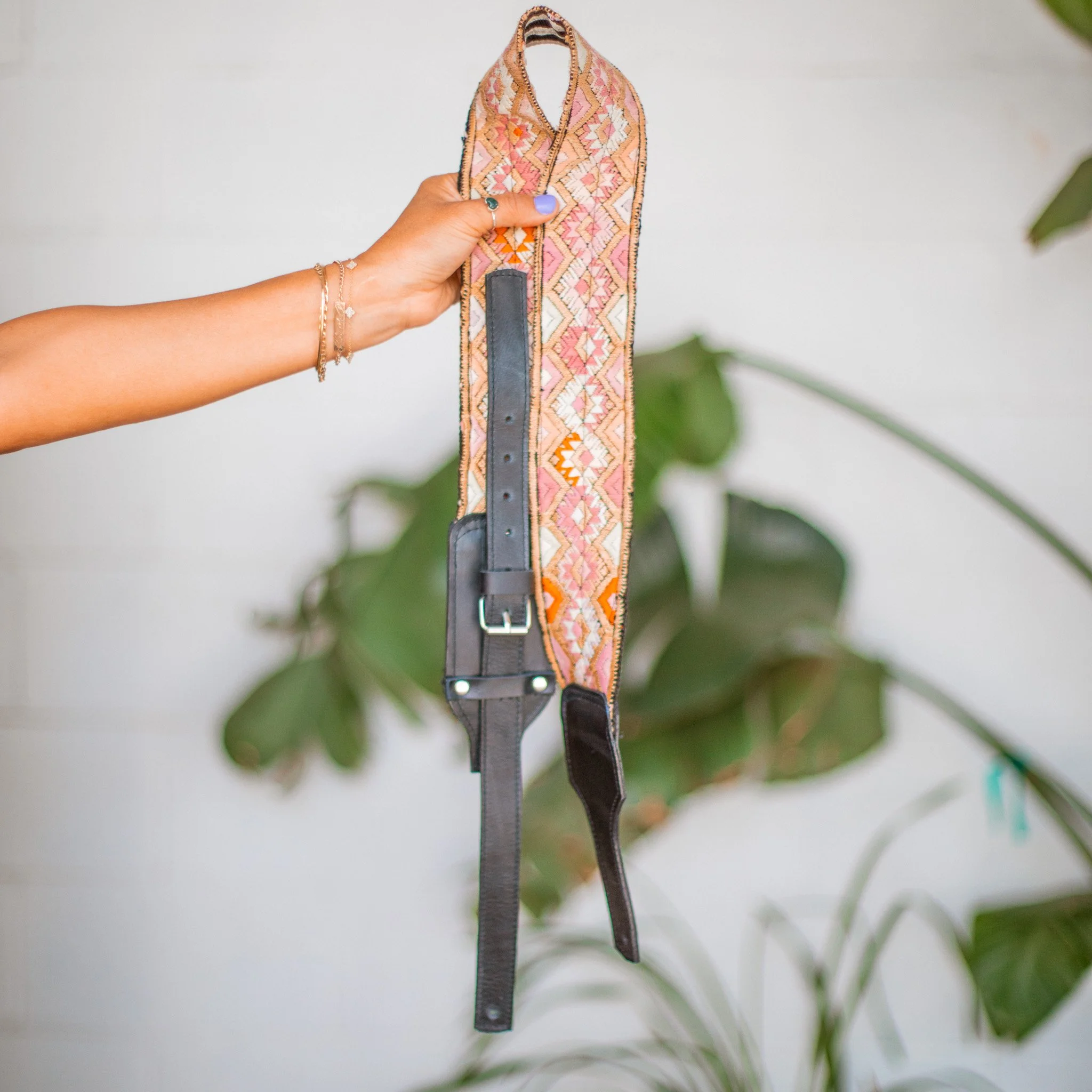 Embroidered Guitar Strap - No. 312