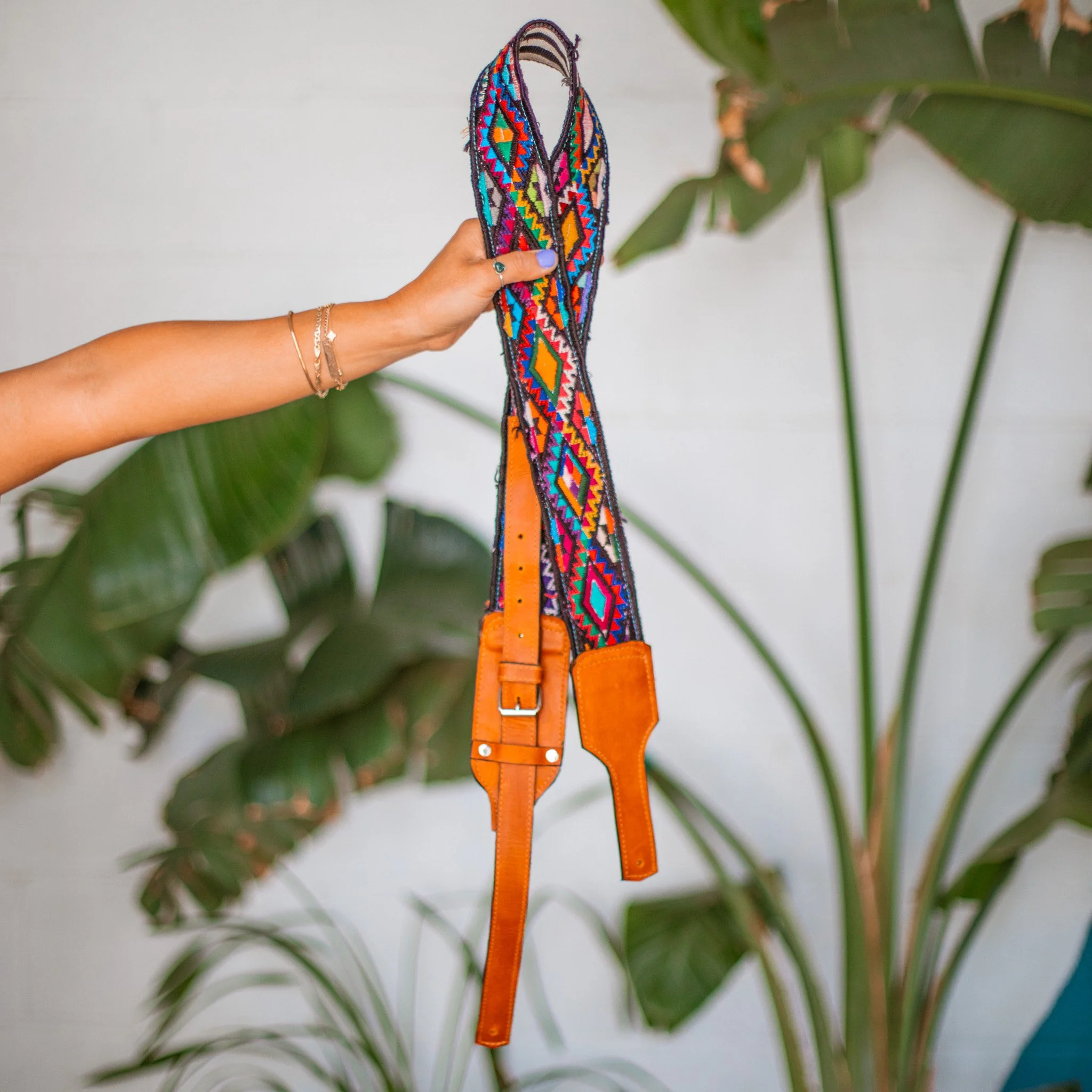 Embroidered Guitar Strap - No. 304