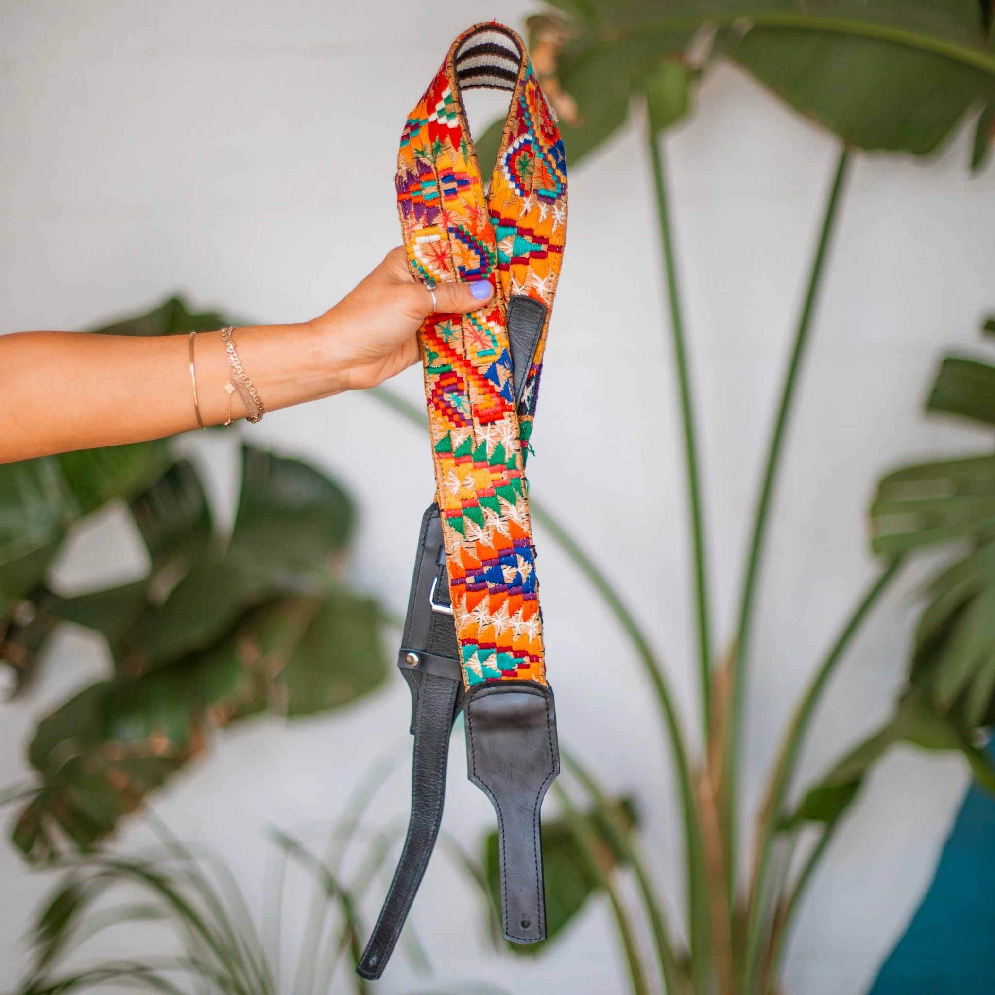 Embroidered Guitar Strap - No. 301