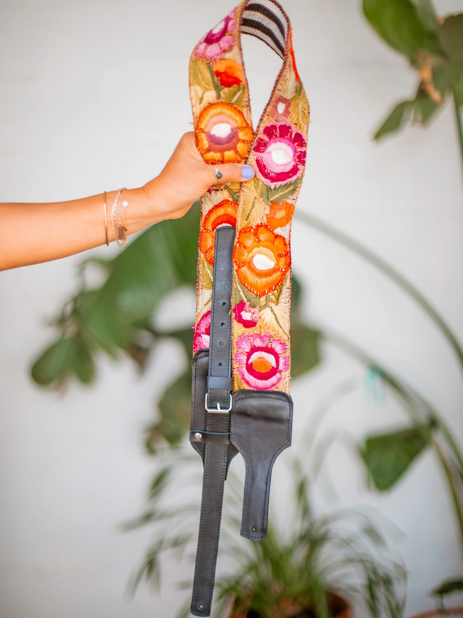 Embroidered Guitar Strap - No. 317