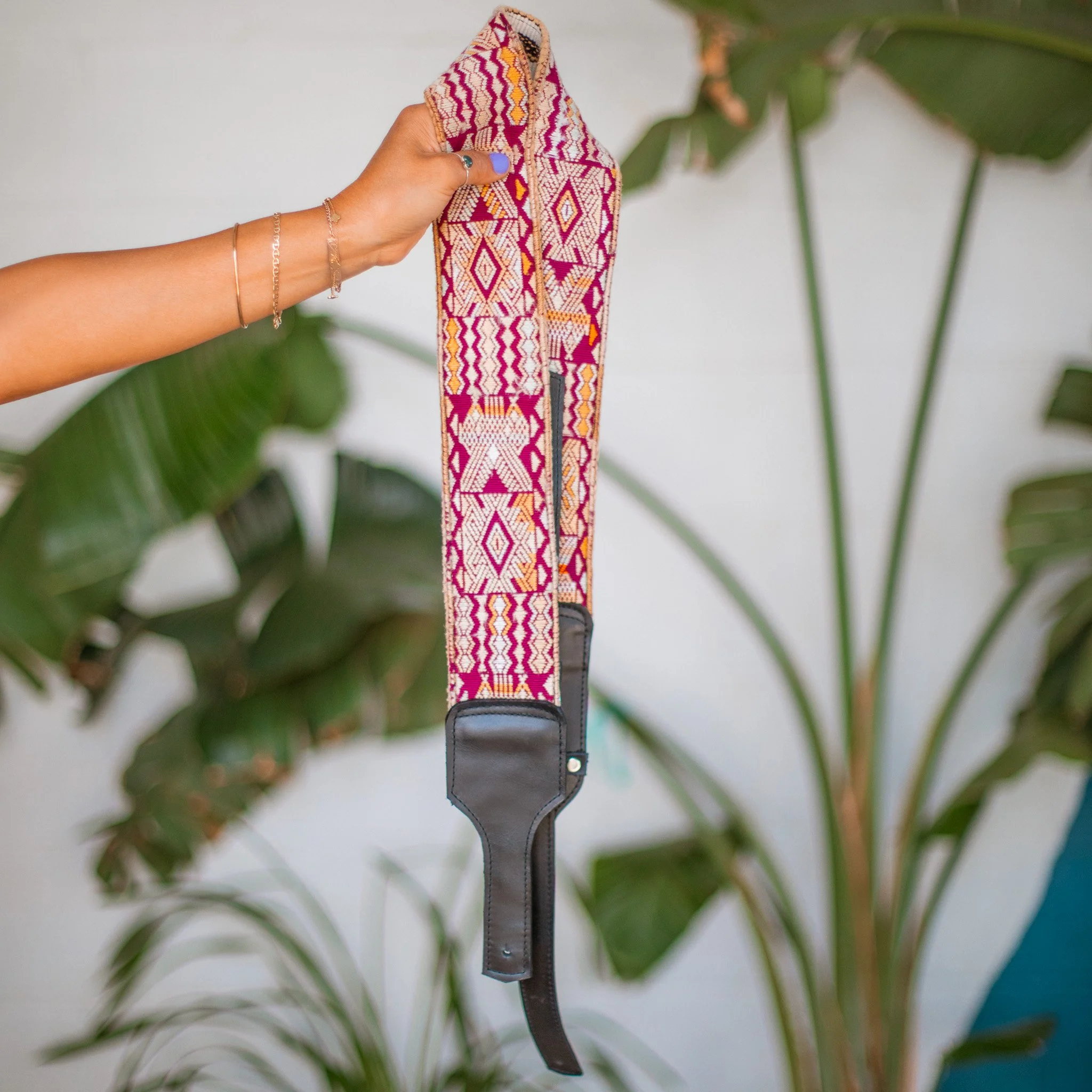 Embroidered Guitar Strap - No. 307